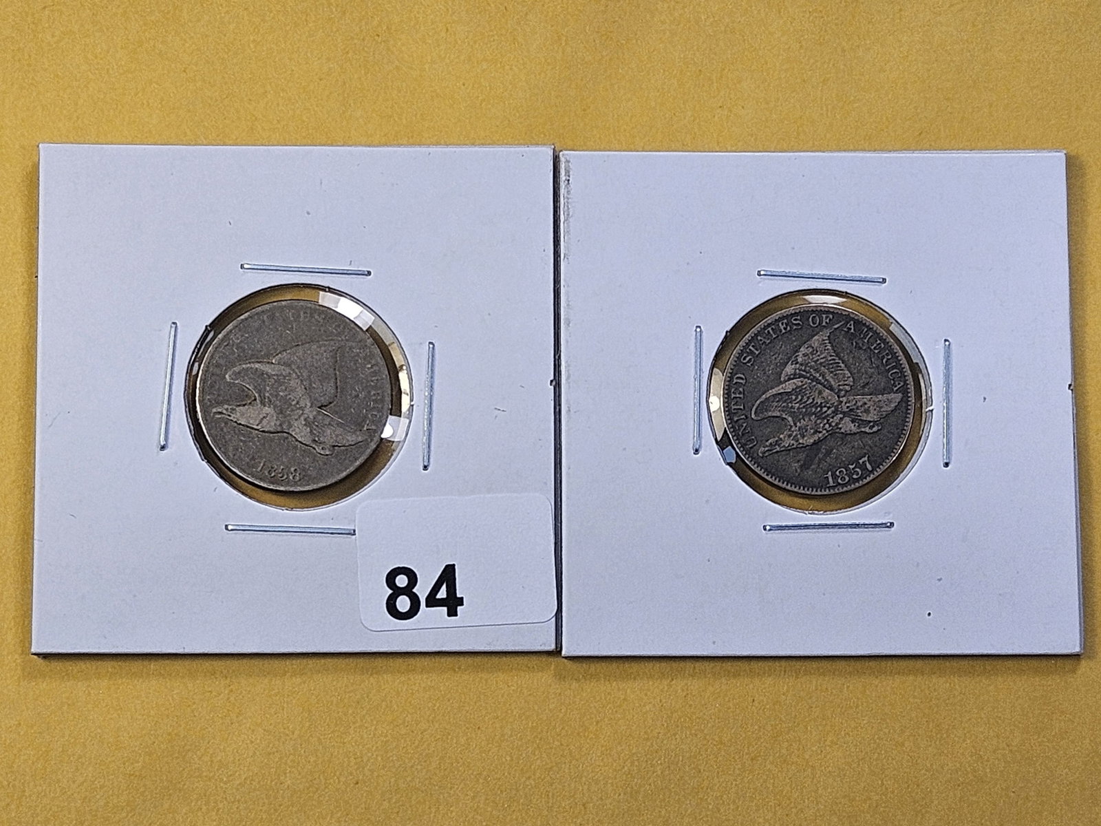 1857 and 1858 Flying Eagle Cents: Circulated