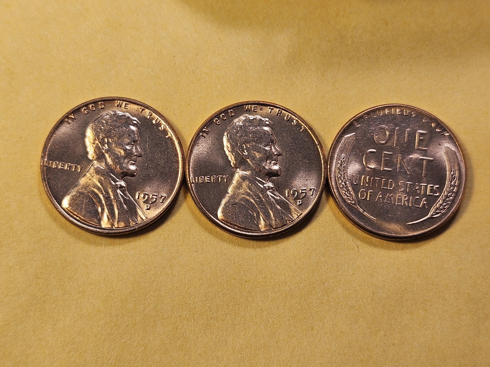 Full Roll of Brilliant Uncirculated 1957-D Wheat Cents - 4
