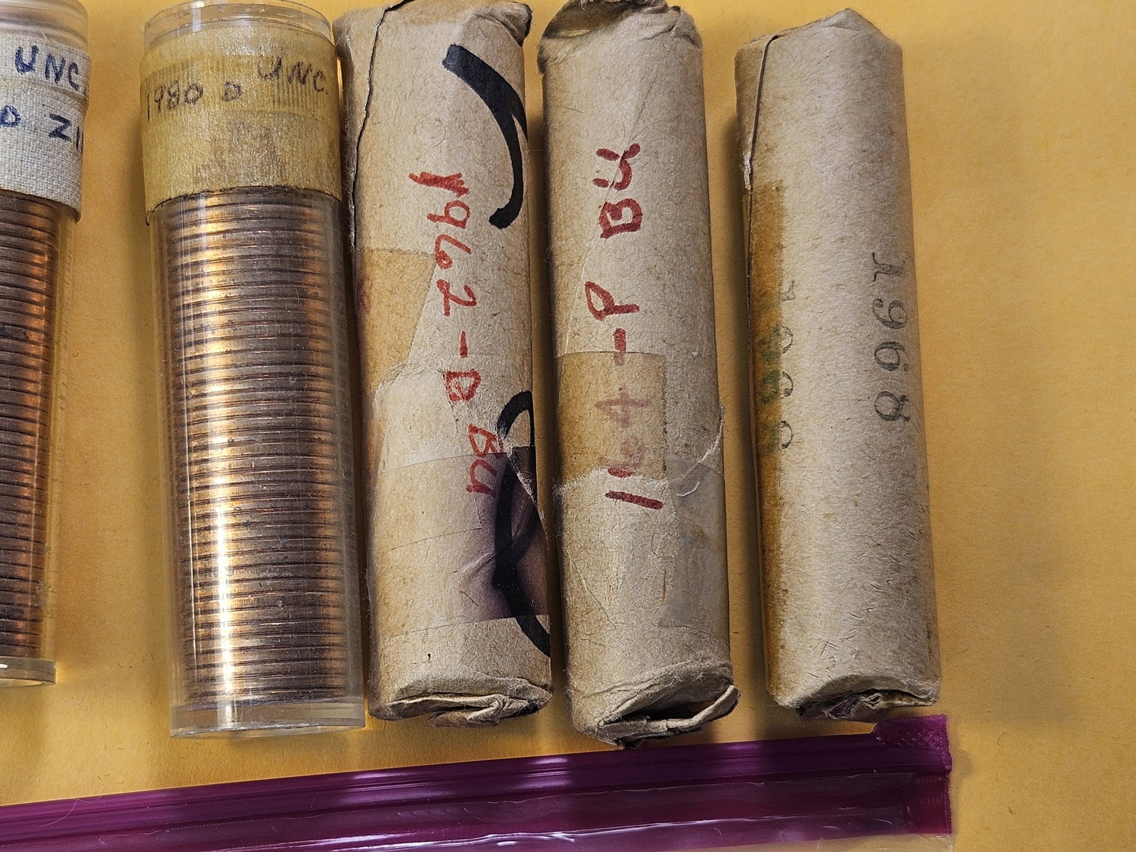 Eight Brilliant Uncirculated Full Rolls Lincoln Memorial Cents - 3