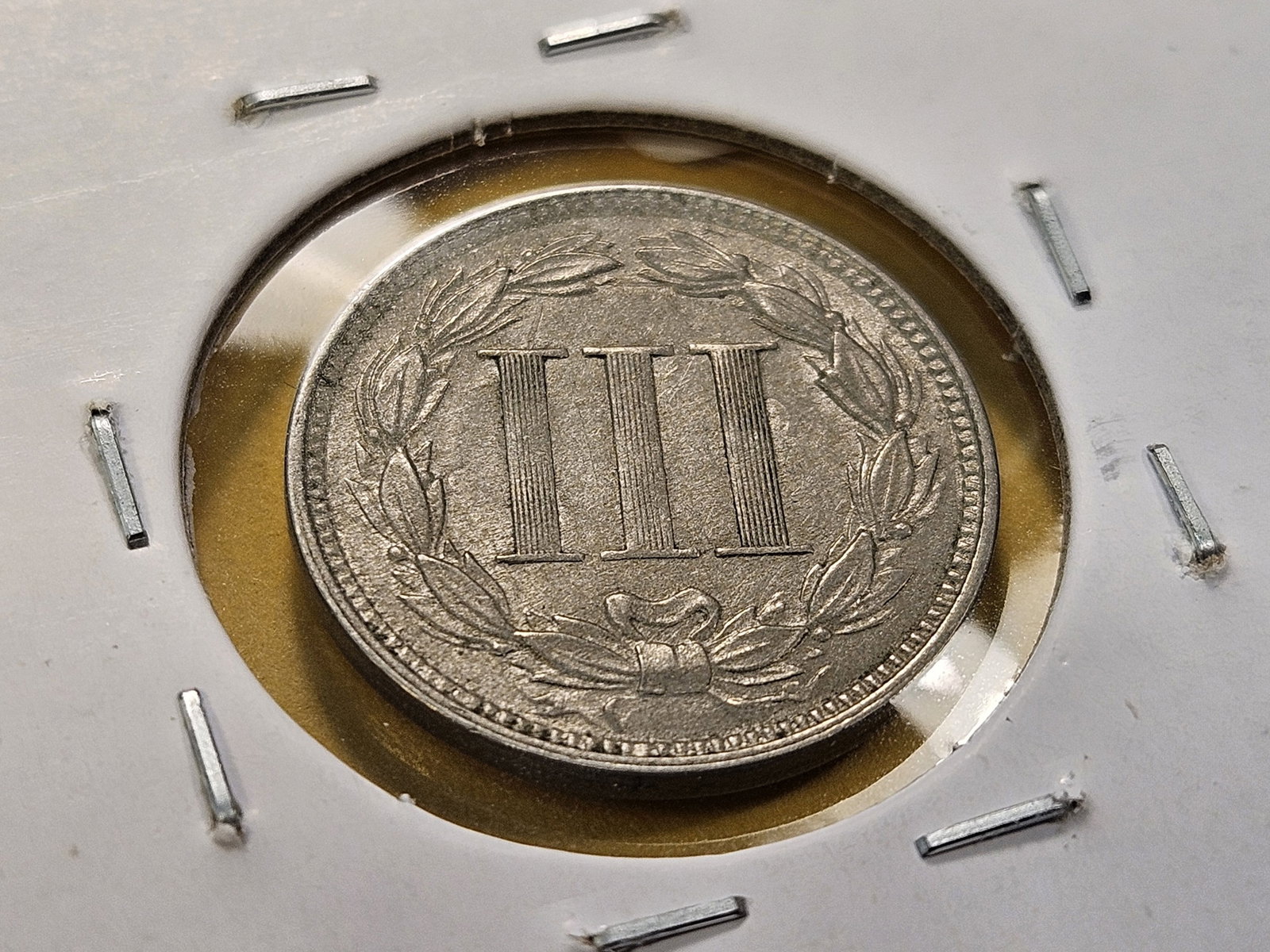 Better Grade 1865 Three Cent Nickel - 6