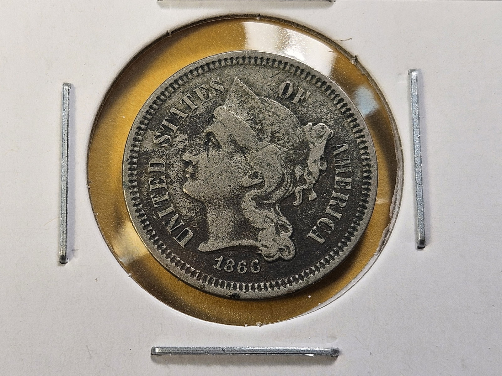 Two Circulated Three Cent Nickels - 2