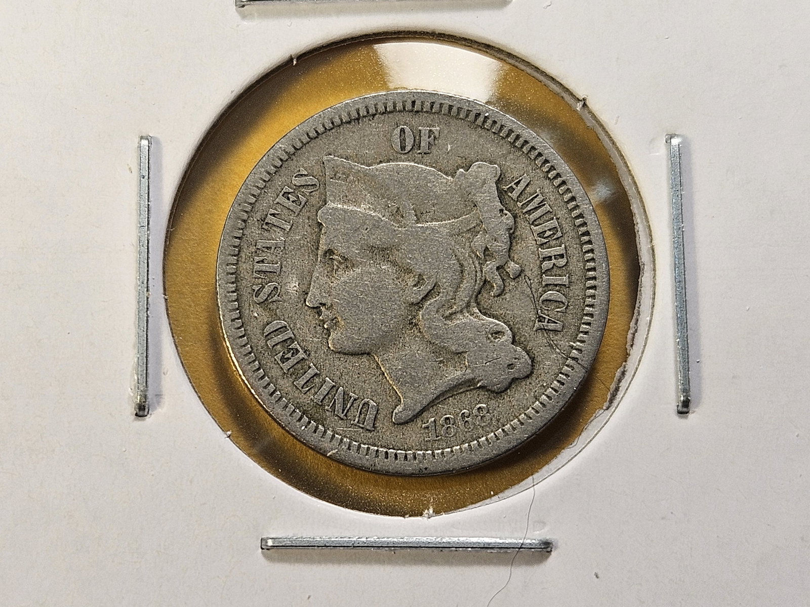 Two Circulated Three Cent Nickels - 3