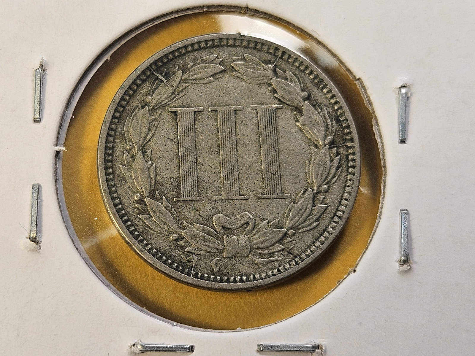 Two Circulated Three Cent Nickels - 5