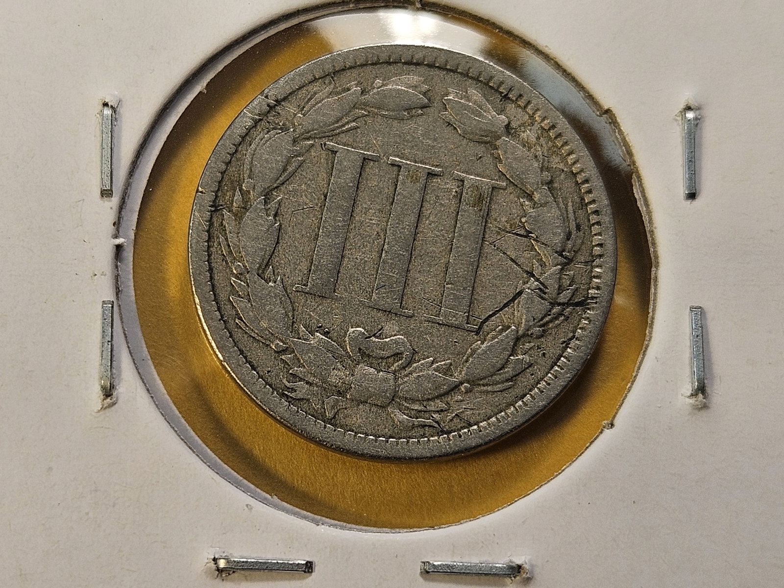 Two Circulated Three Cent Nickels - 6
