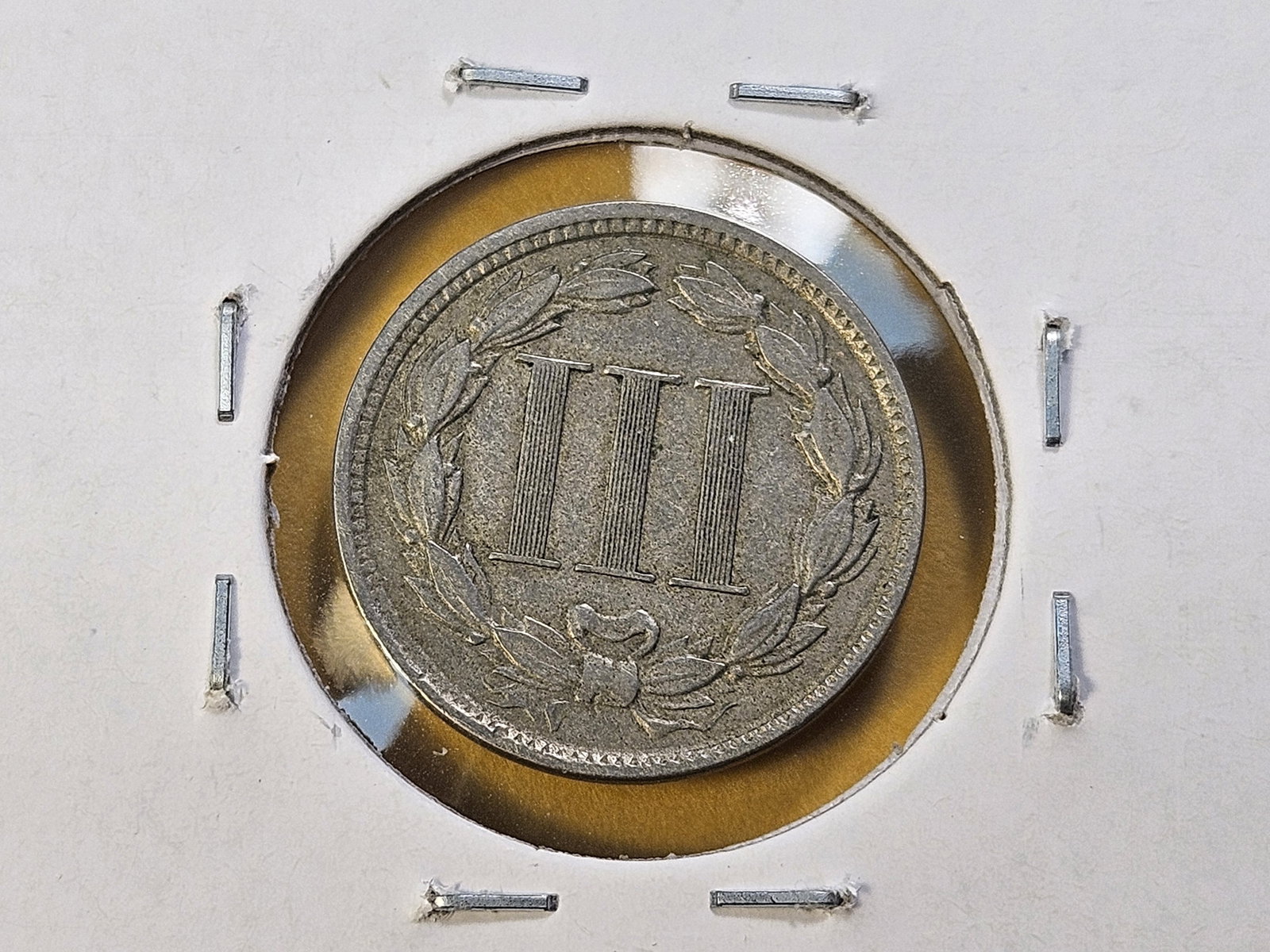Three Circulated Three Cent Nickels - 6