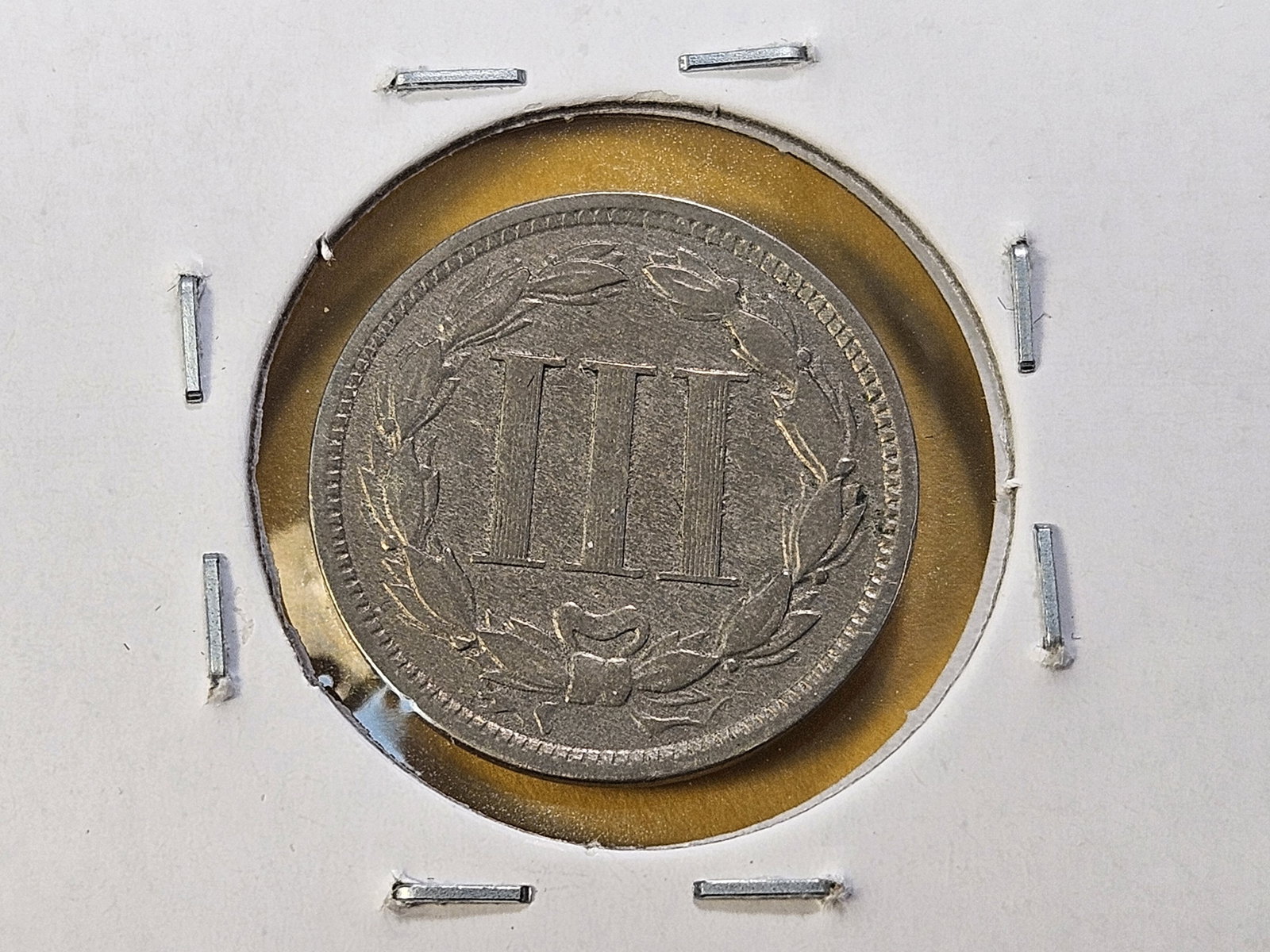 Three Circulated Three Cent Nickels - 8