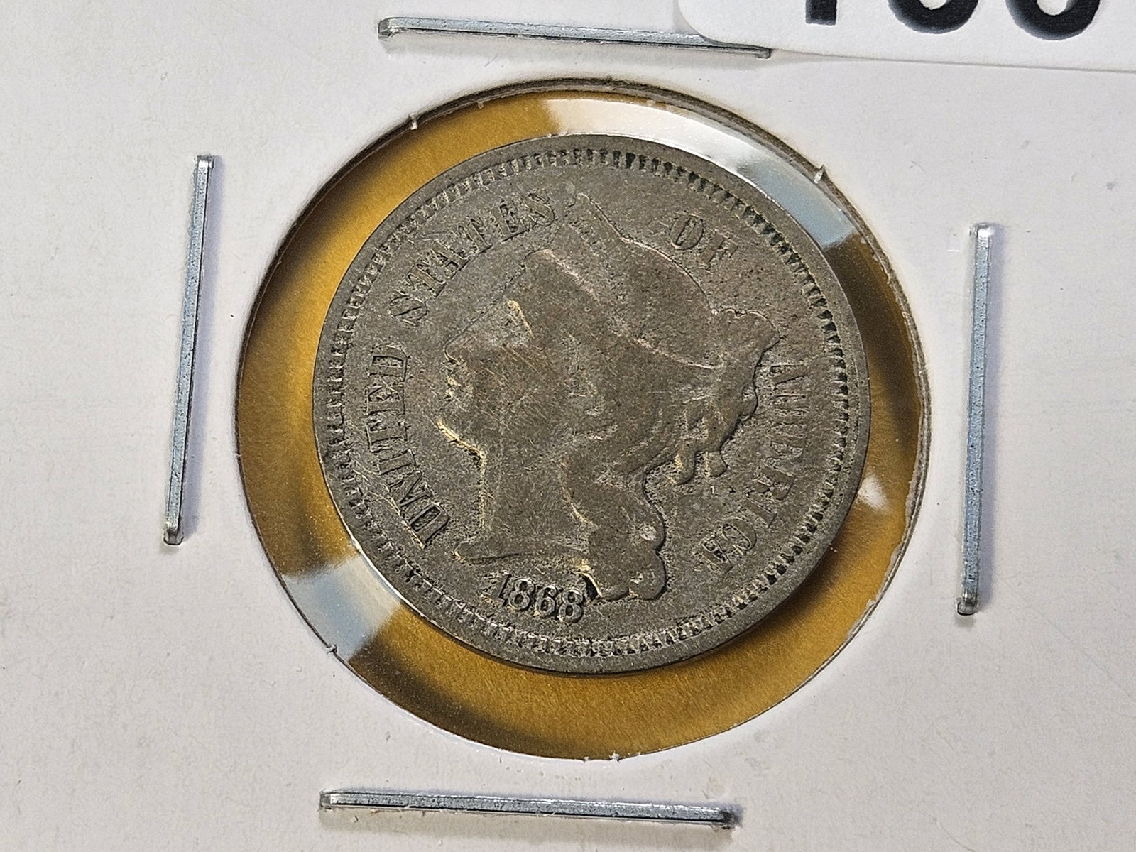 Three Circulated Three Cent Nickels - 2