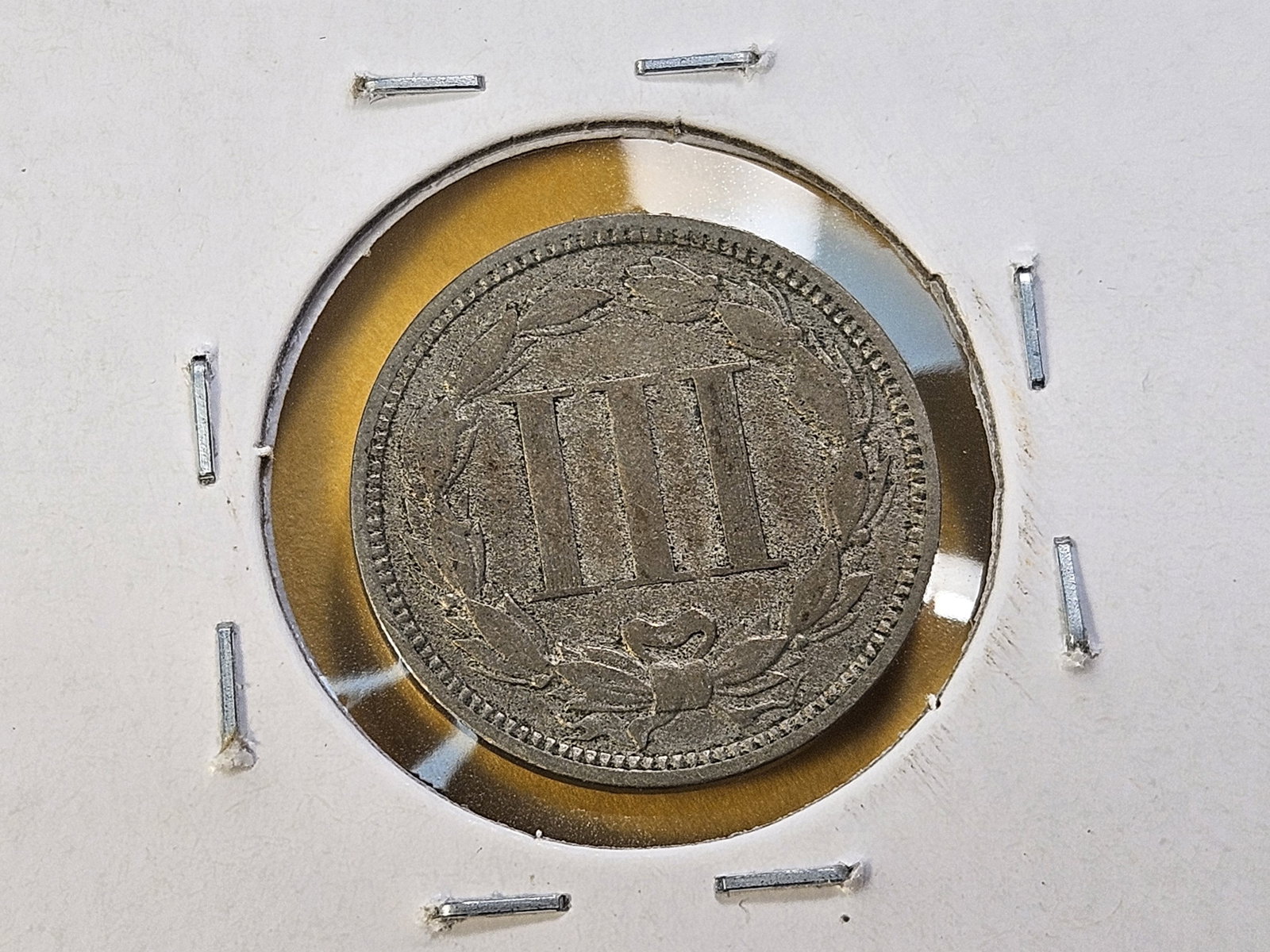 Three Circulated Three Cent Nickels - 6
