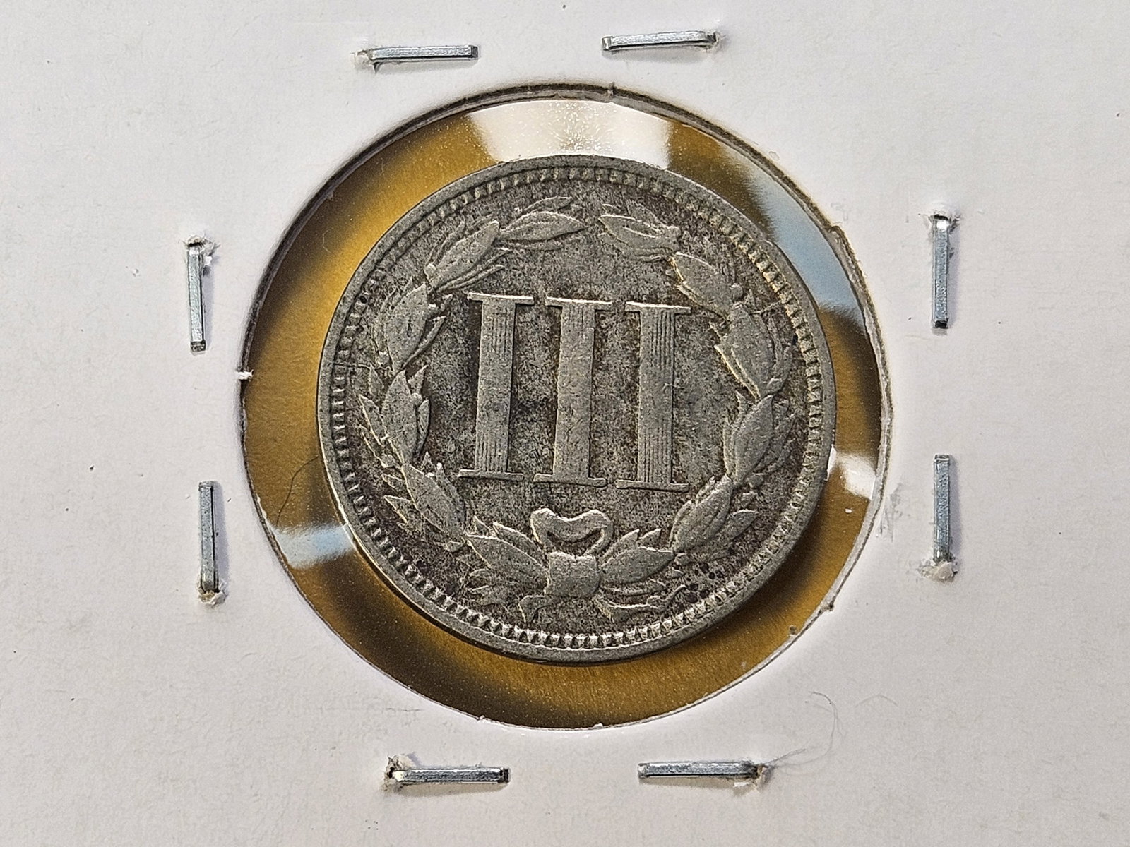 Three Circulated Three Cent Nickels - 7