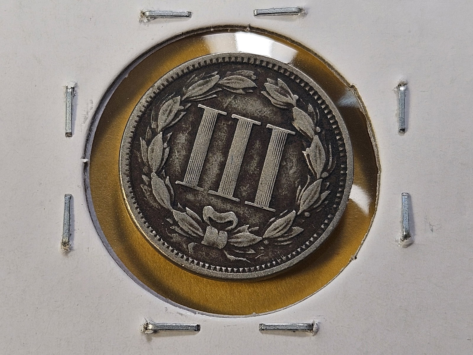 Three Circulated Three Cent Nickels - 8