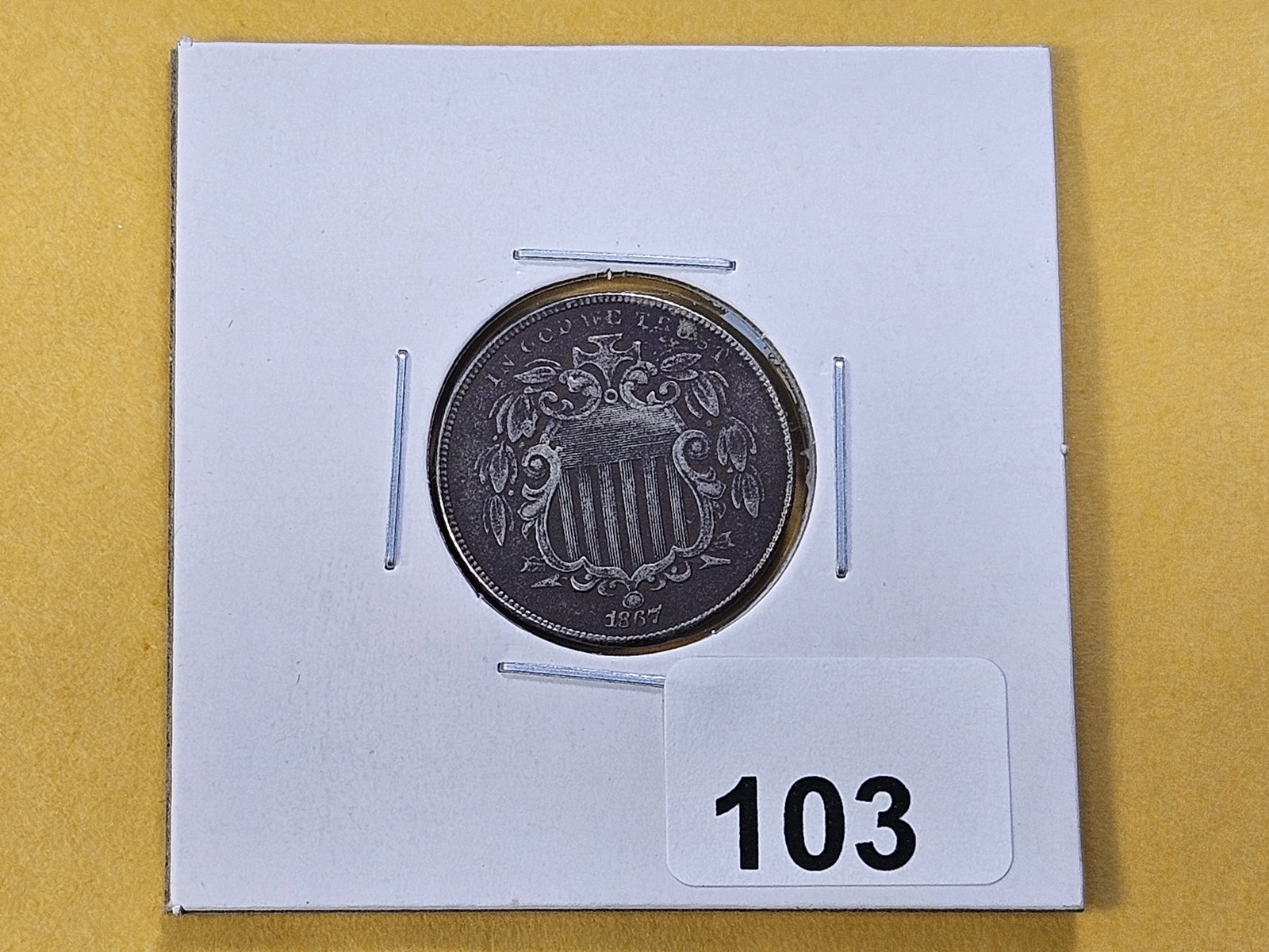 Better Grade 1867 Shield Nickel - 2