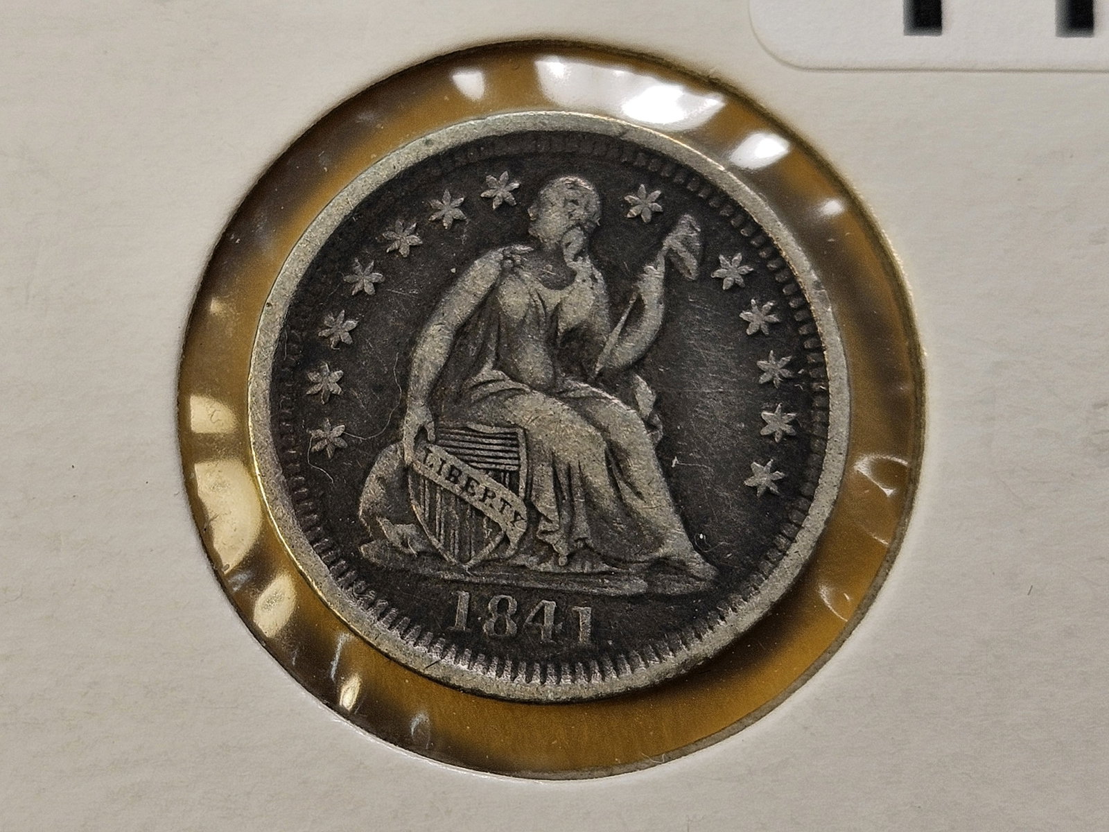 1841-O Seated Liberty Silver Half Dime: In Very Fine