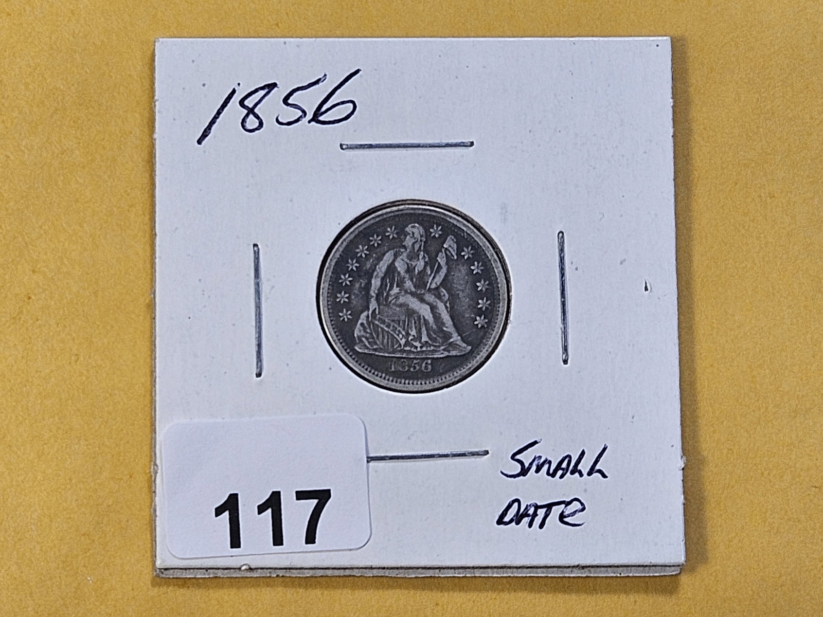 Better Grade 1856 Seated Liberty Silver Dime - 3