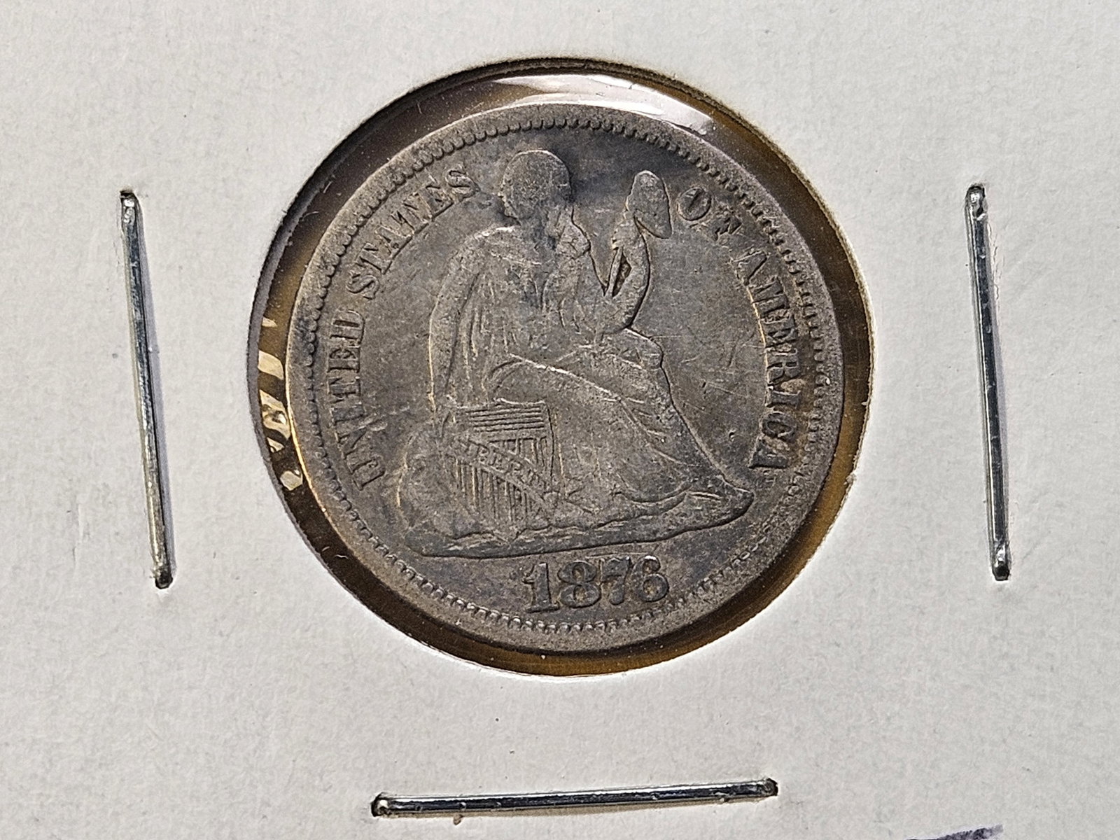 Two Circulated Seated Liberty Silver Dimes - 3