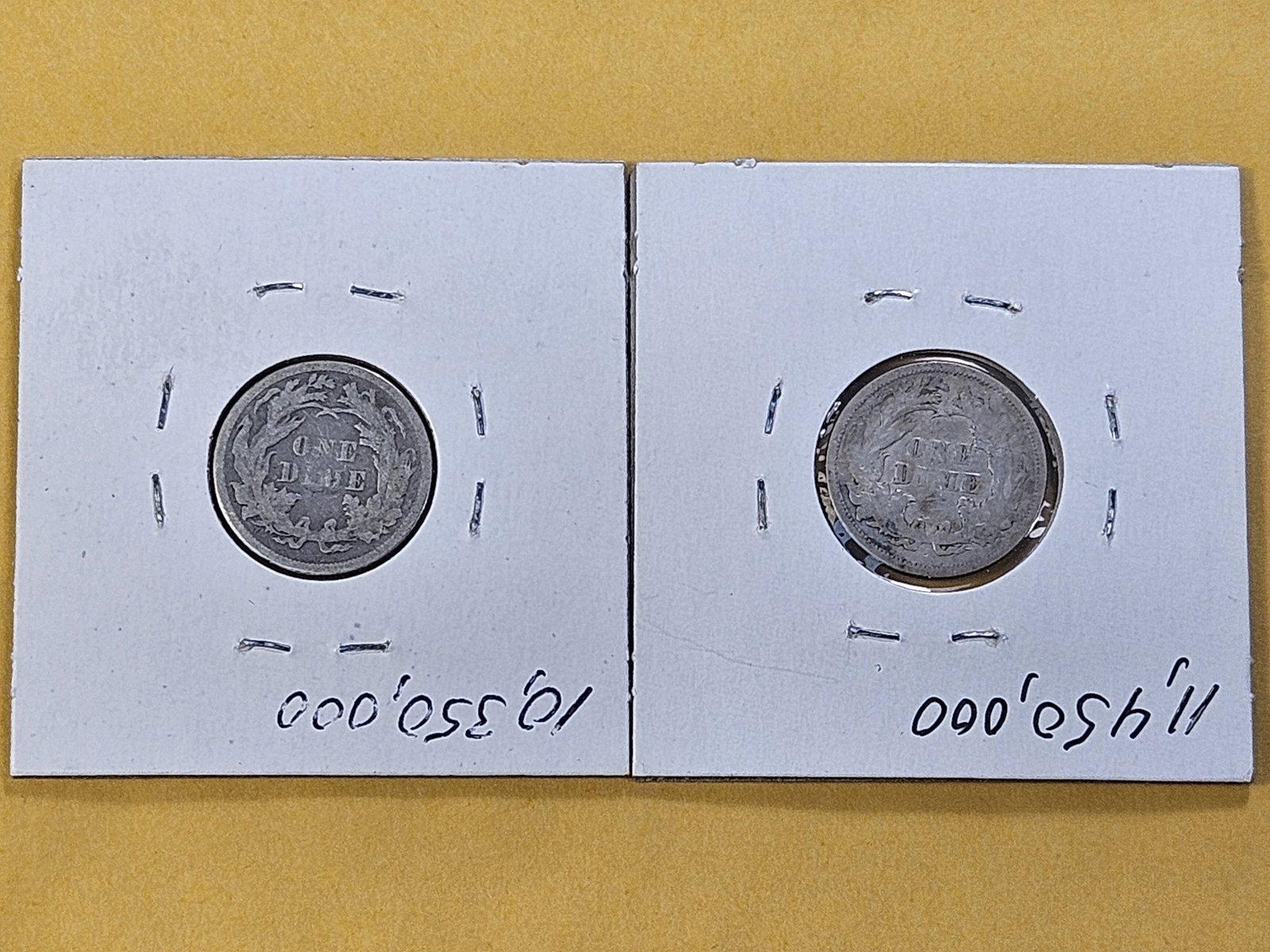 Two Circulated Seated Liberty Silver Dimes - 4