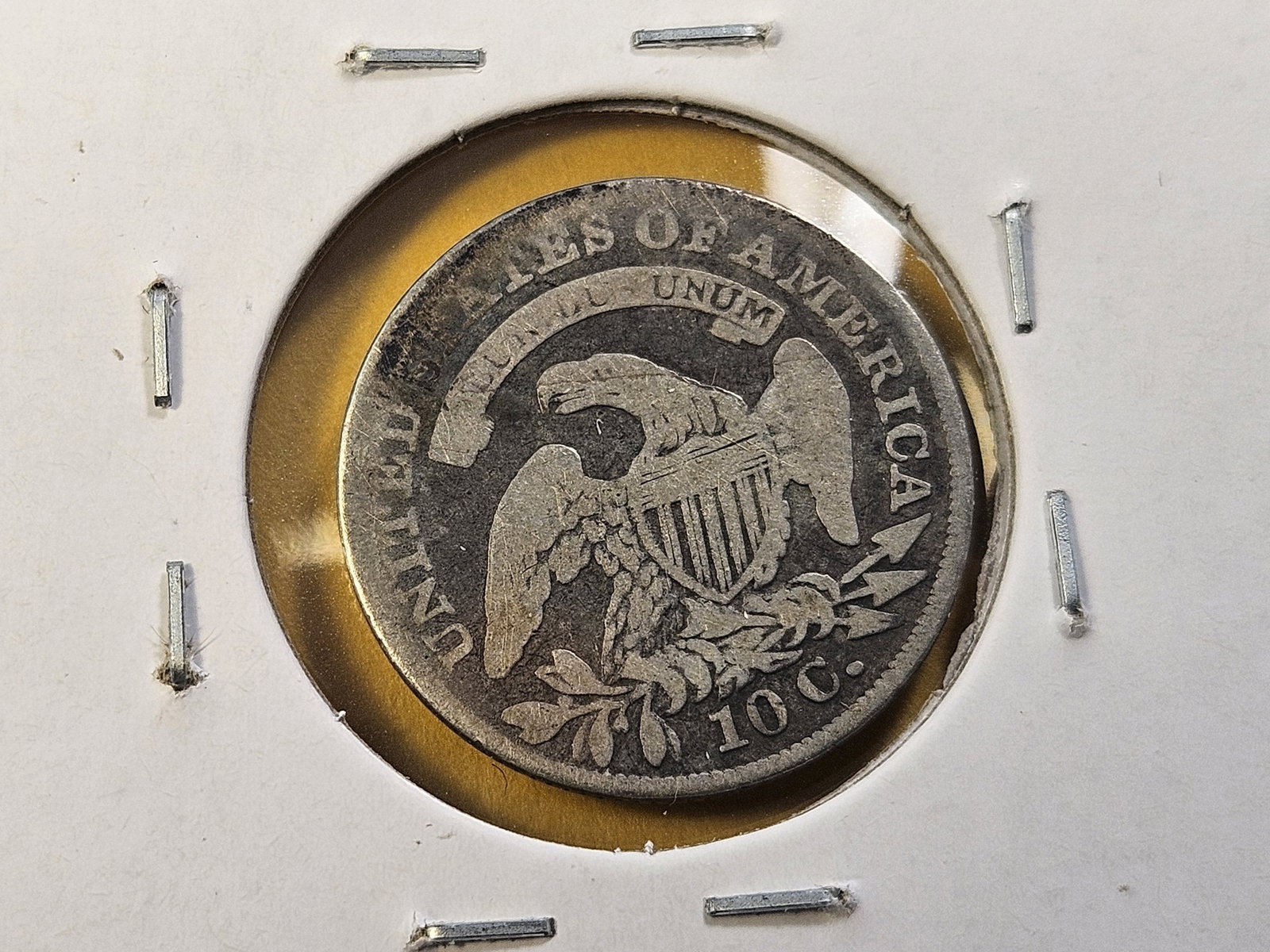 Two Circulated Bust Silver Dimes - 5