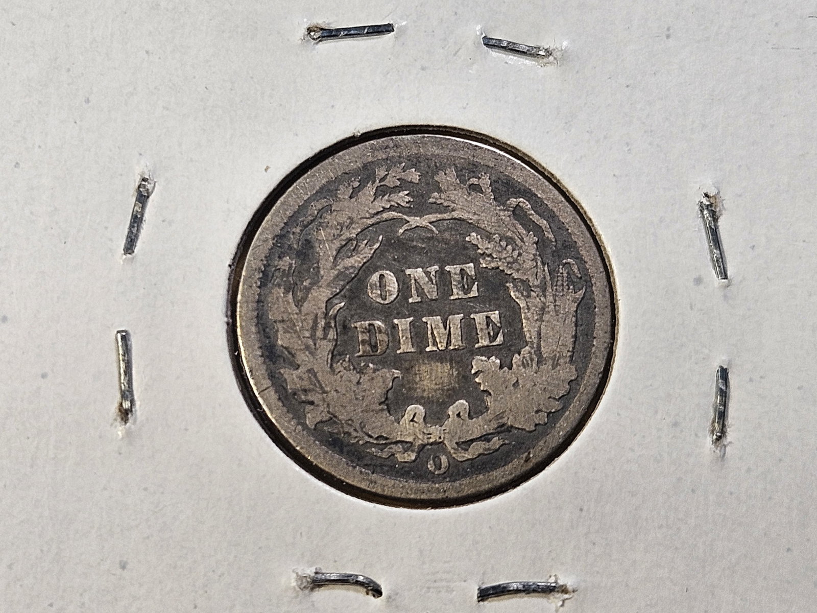 Three Circulated Seated Liberty Silver Dimes - 8