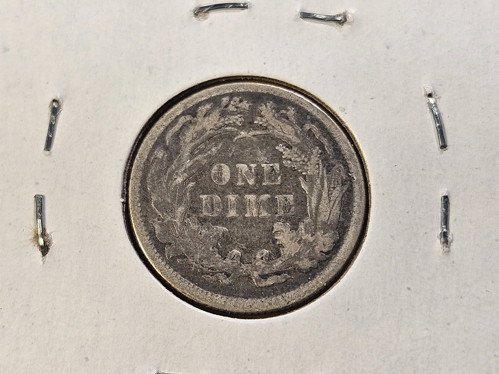 Three Circulated Seated Liberty Silver Dimes - 6