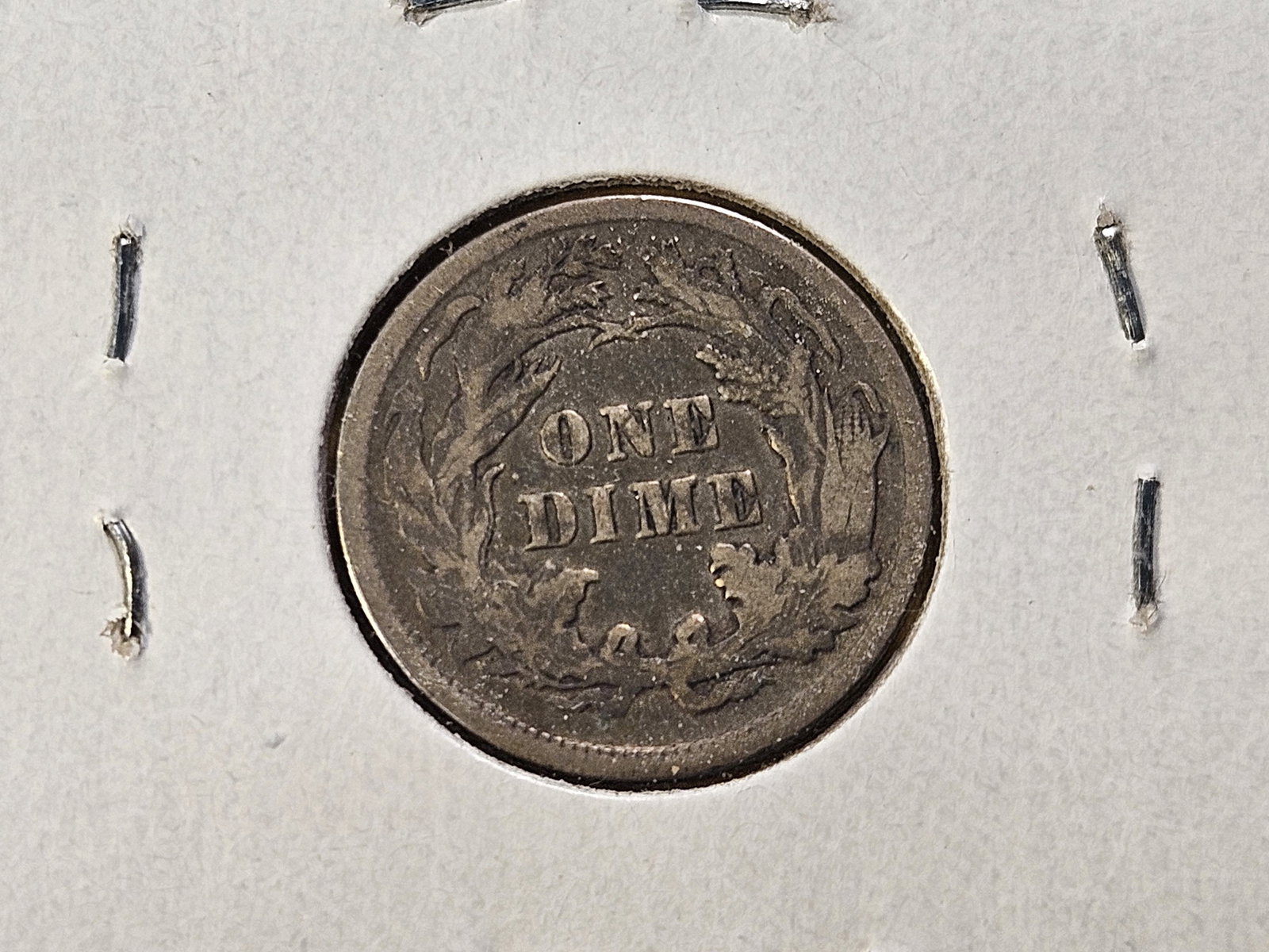 Three Circulated Seated Liberty Silver Dimes - 7