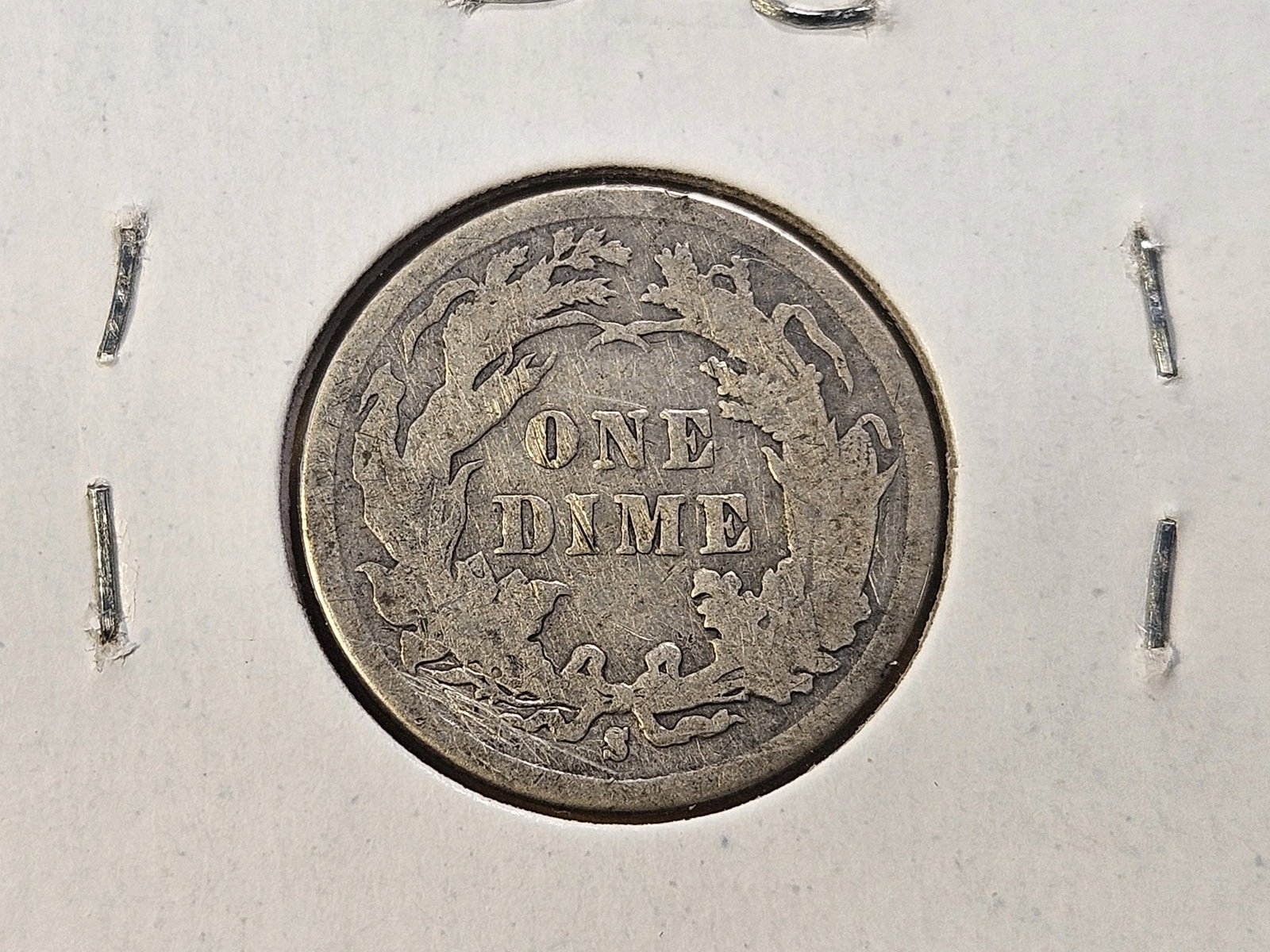 Three Circulated Seated Liberty Silver Dimes - 8