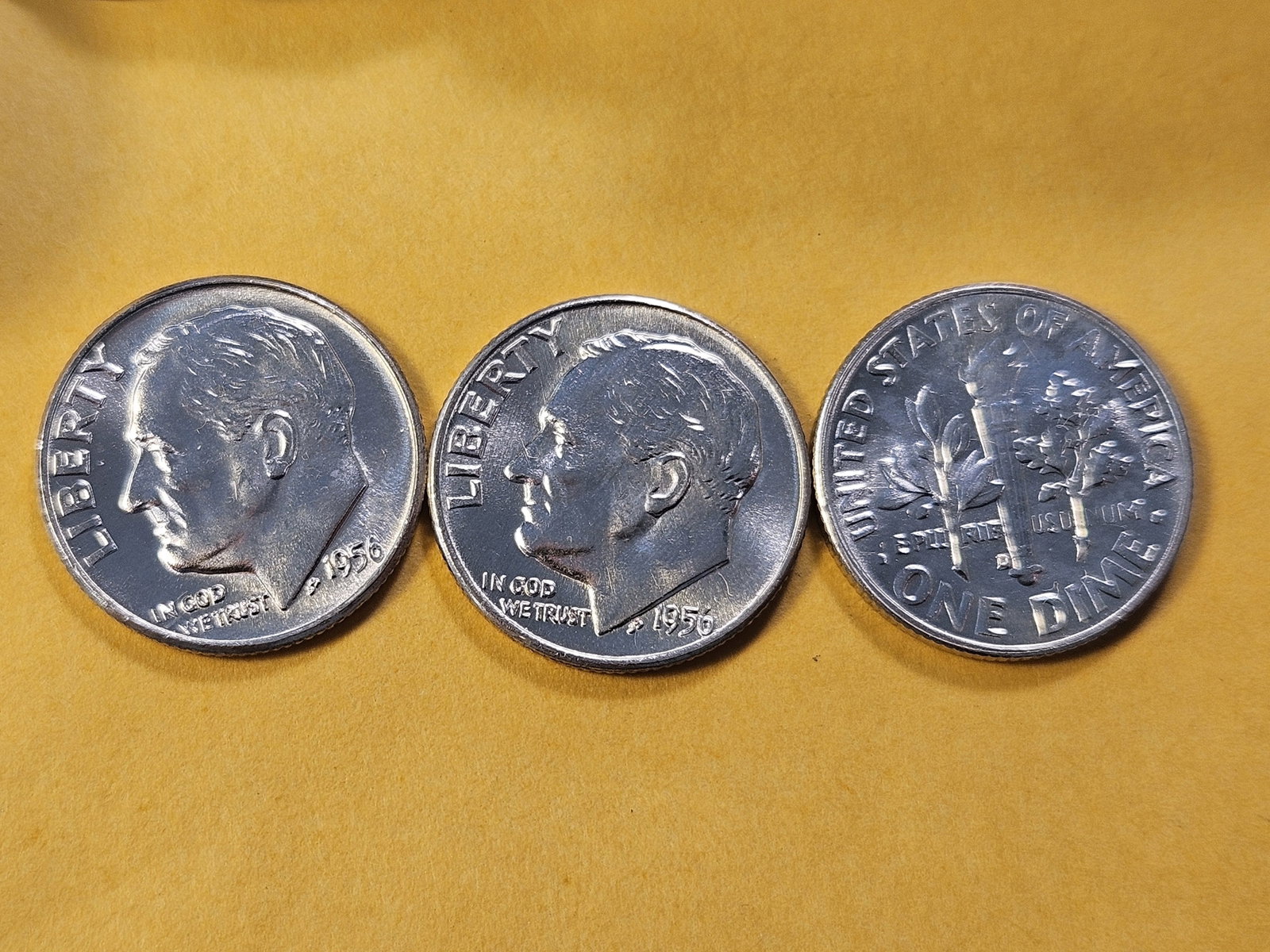 BU Full Roll of 1956-D Roosevelt Silver Dimes - 3