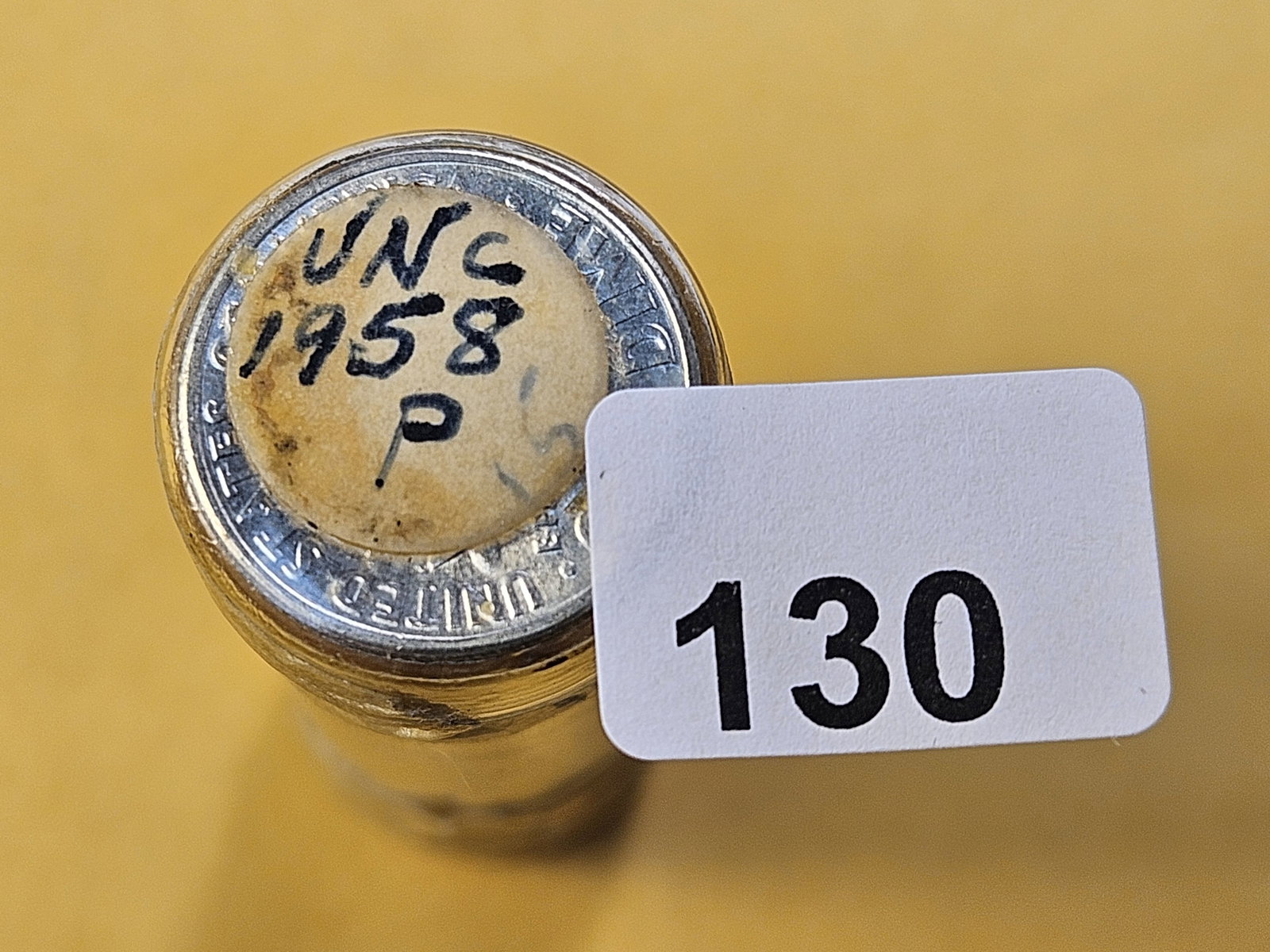 BU Full Roll of 1958 Roosevelt Silver Dimes: Brilliant Uncirculated Full Roll! Ends are sealed, from a dealer and unchecked by us. Happy Hunting!