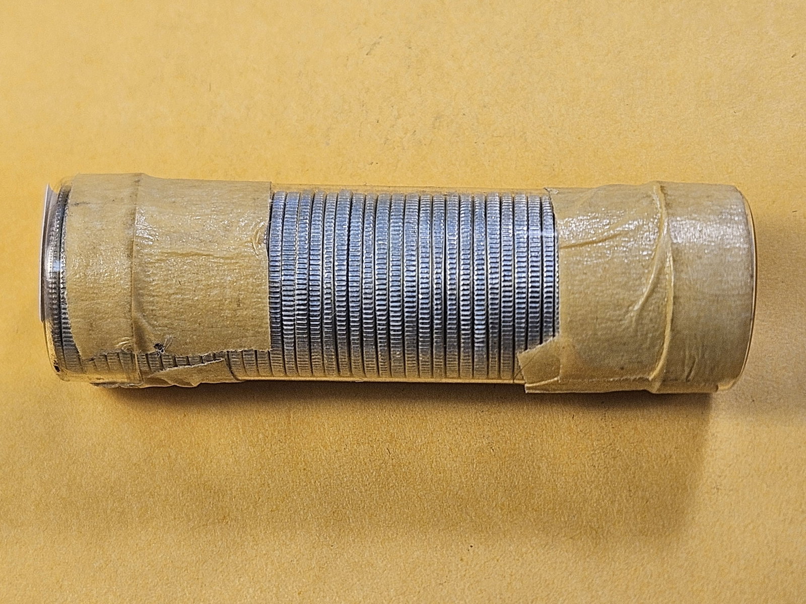 BU Full Roll of 1958 Roosevelt Silver Dimes - 2