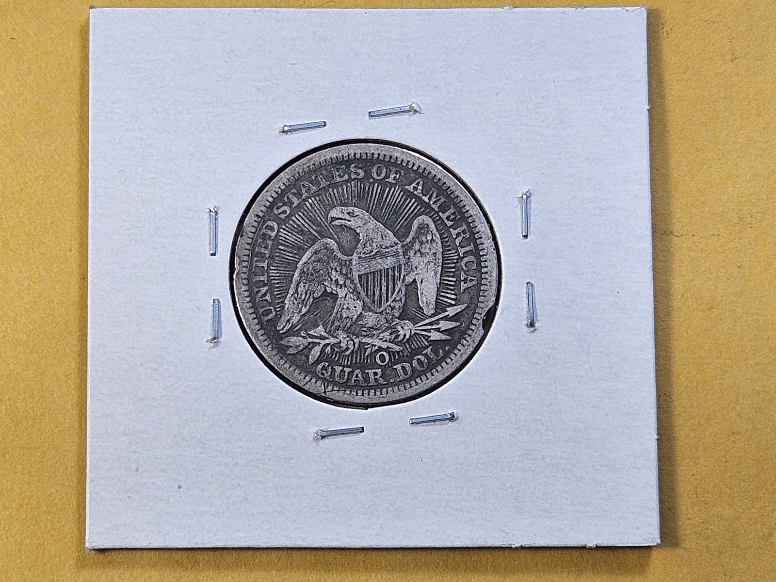 1853 Arrows and Rays Seated Liberty Silver Quarter - 3