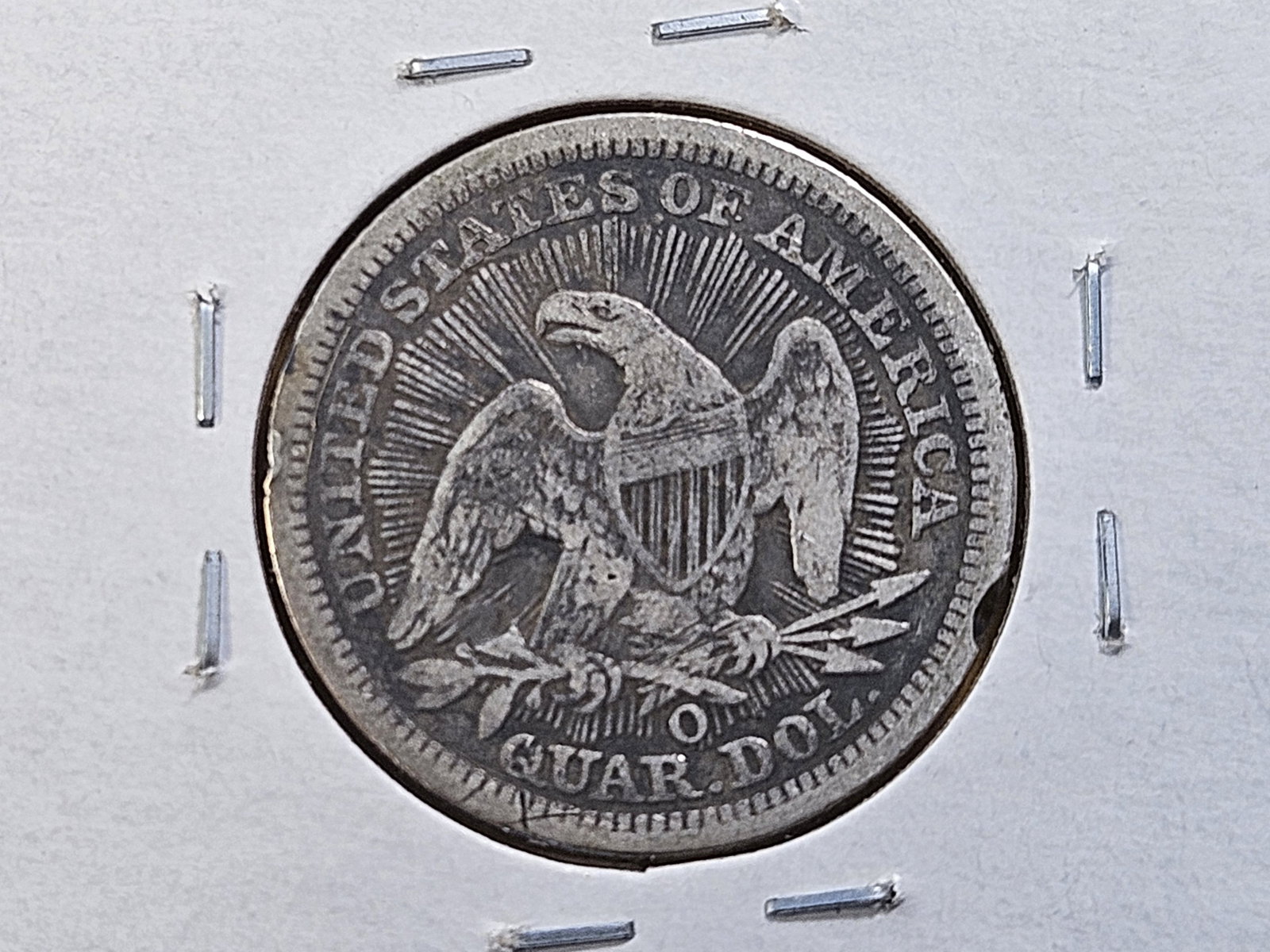 1853 Arrows and Rays Seated Liberty Silver Quarter - 4