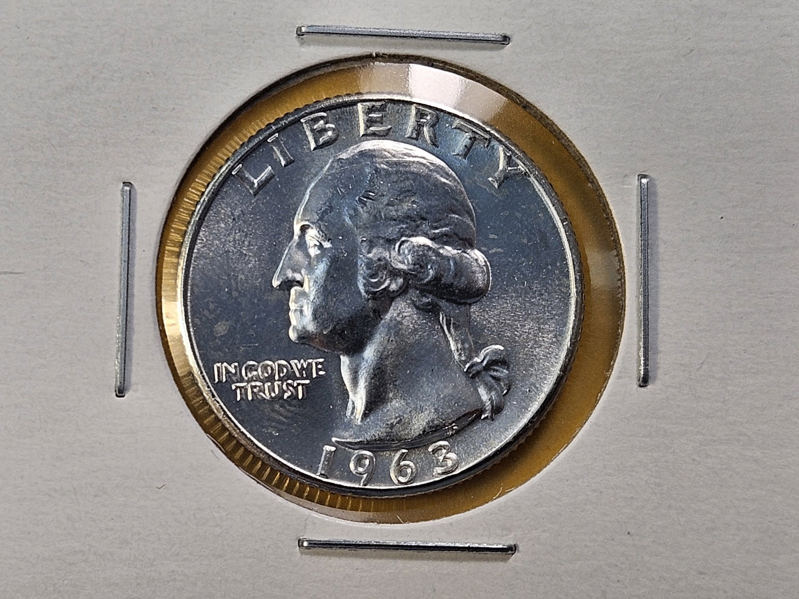 Five Brilliant Uncirculated Washington Silver Quarters - 4