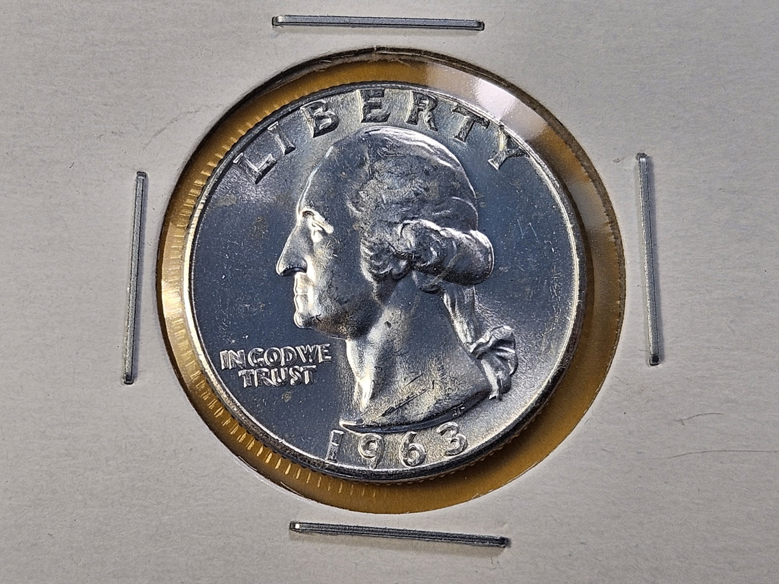 Five Brilliant Uncirculated Washington Silver Quarters - 5