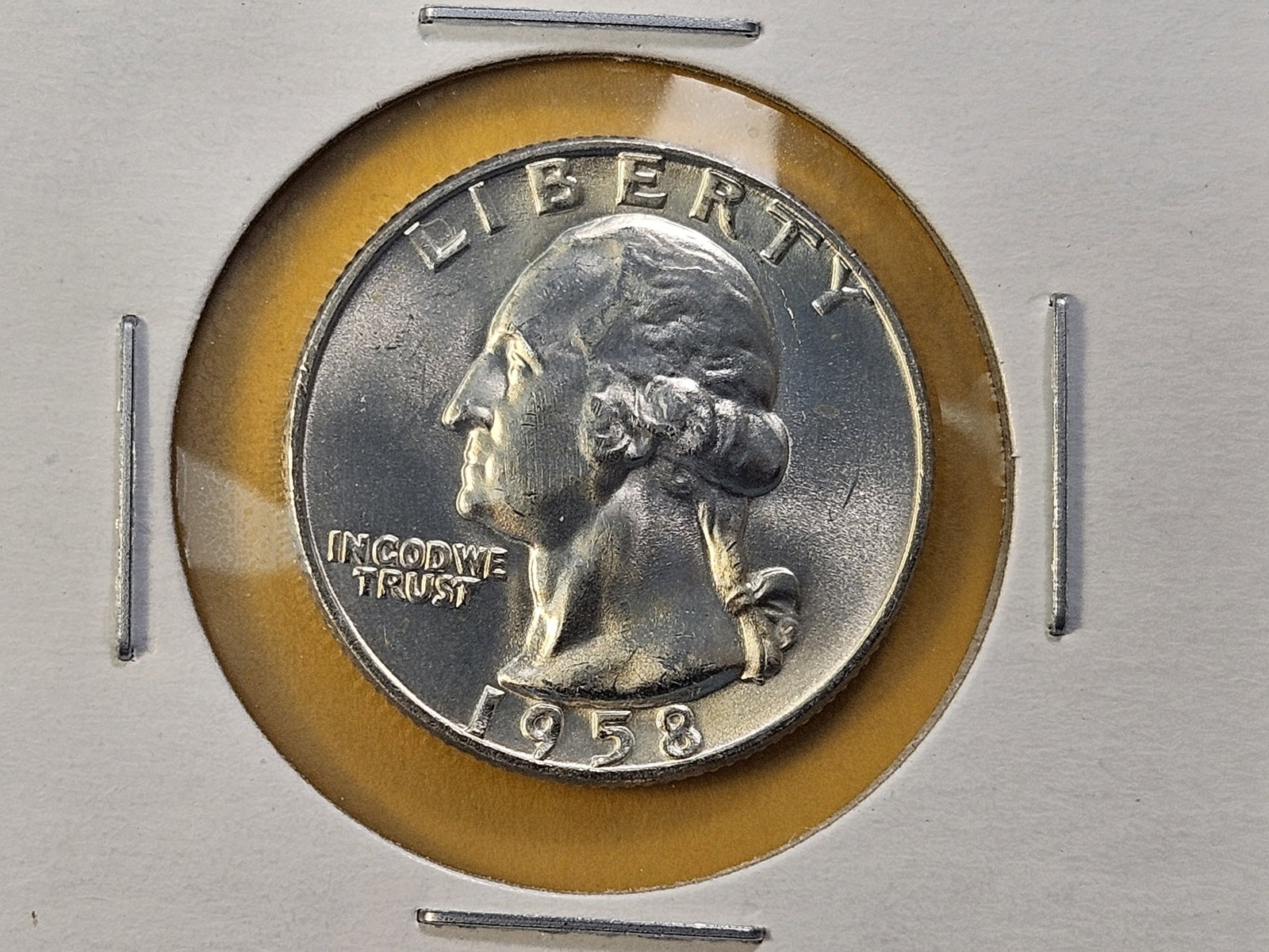 Five Brilliant Uncirculated Washington Silver Quarters - 6