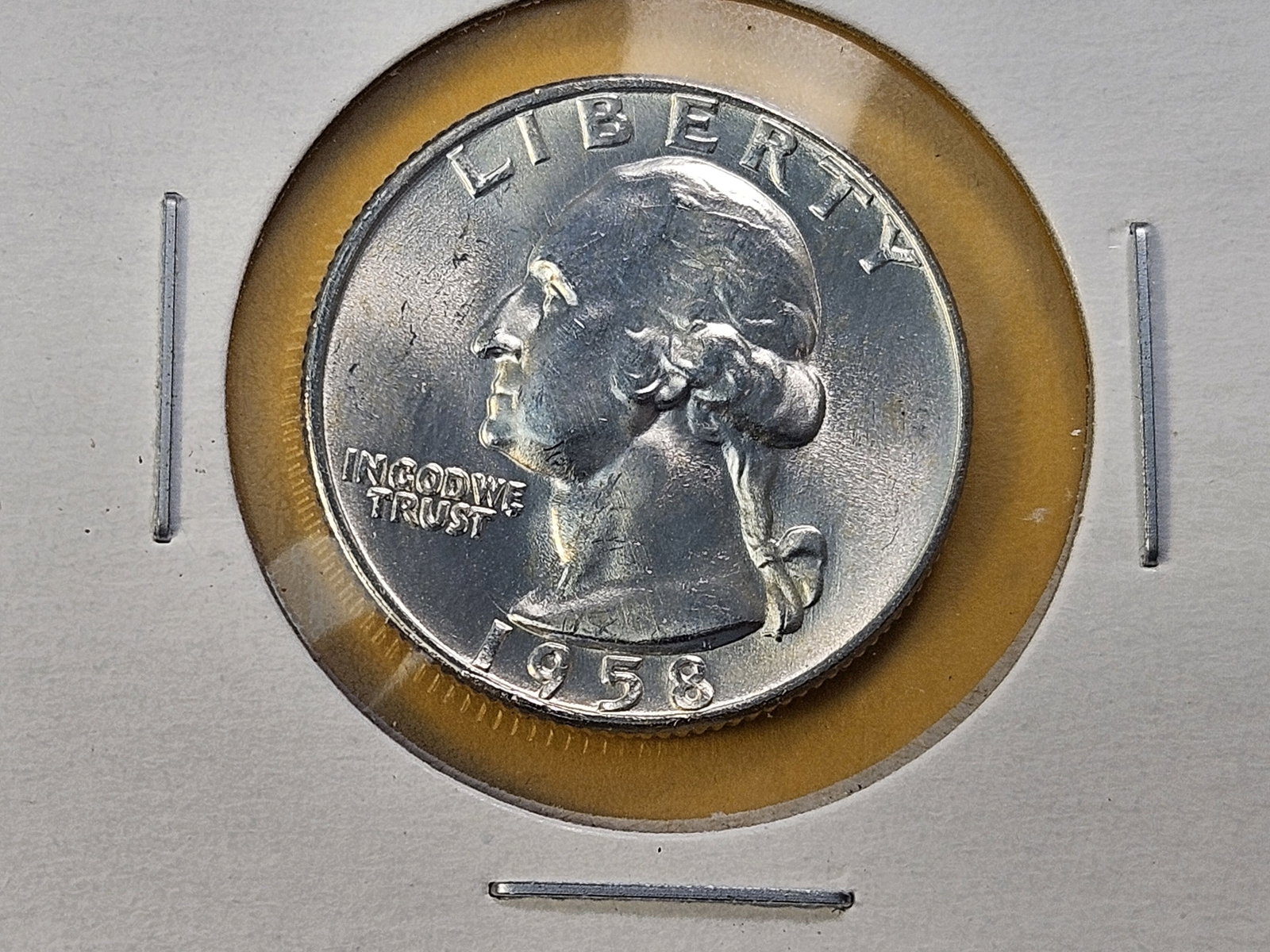 Five Brilliant Uncirculated Washington Silver Quarters - 4