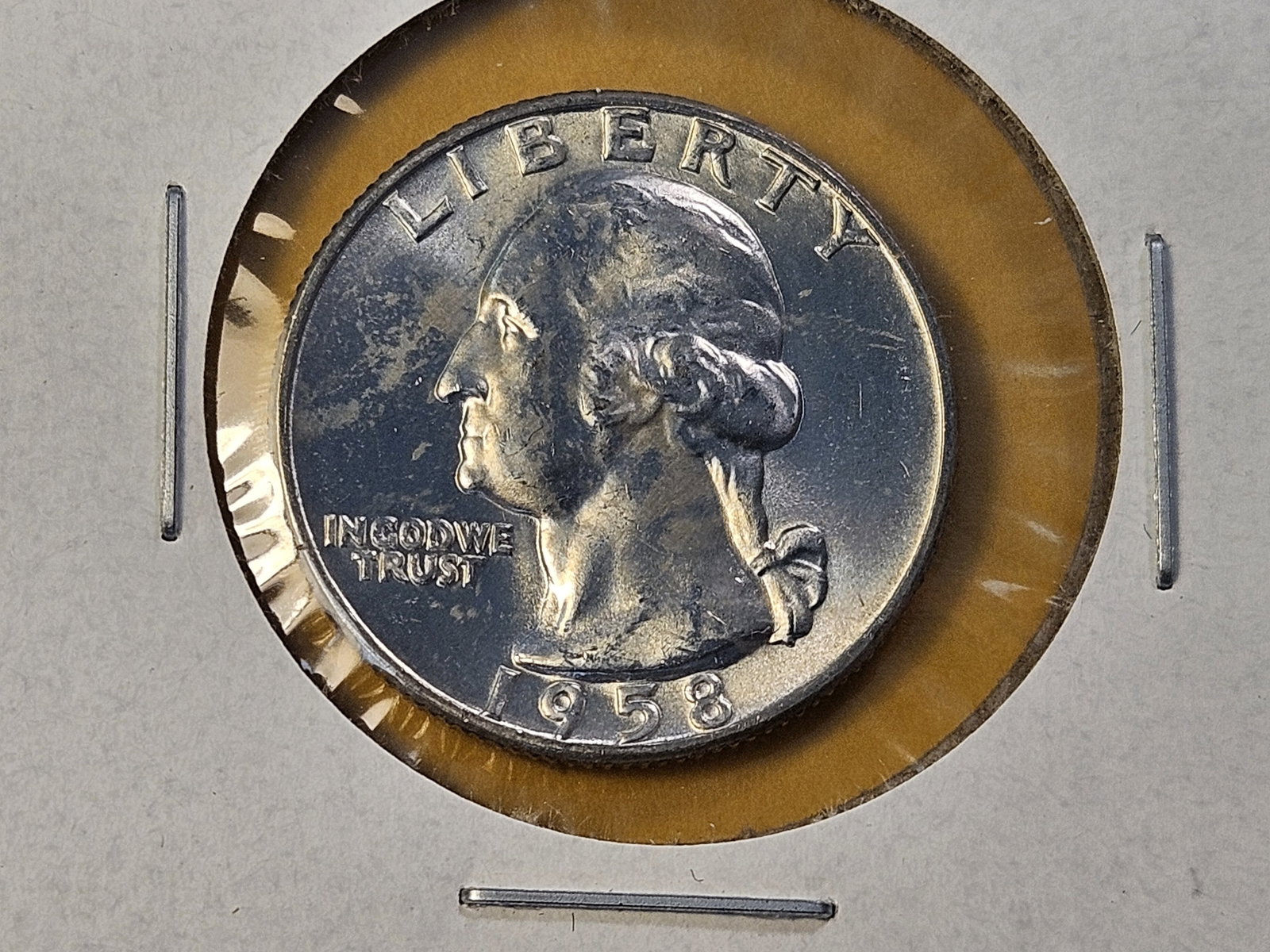 Five Brilliant Uncirculated Washington Silver Quarters - 5