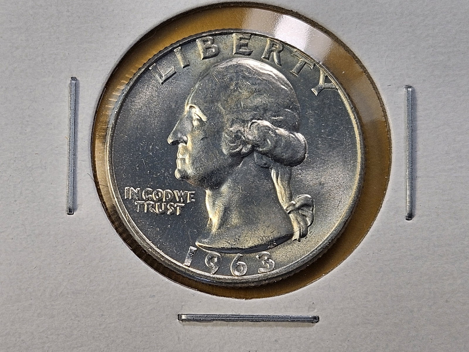 Five Brilliant Uncirculated Washington Silver Quarters - 6