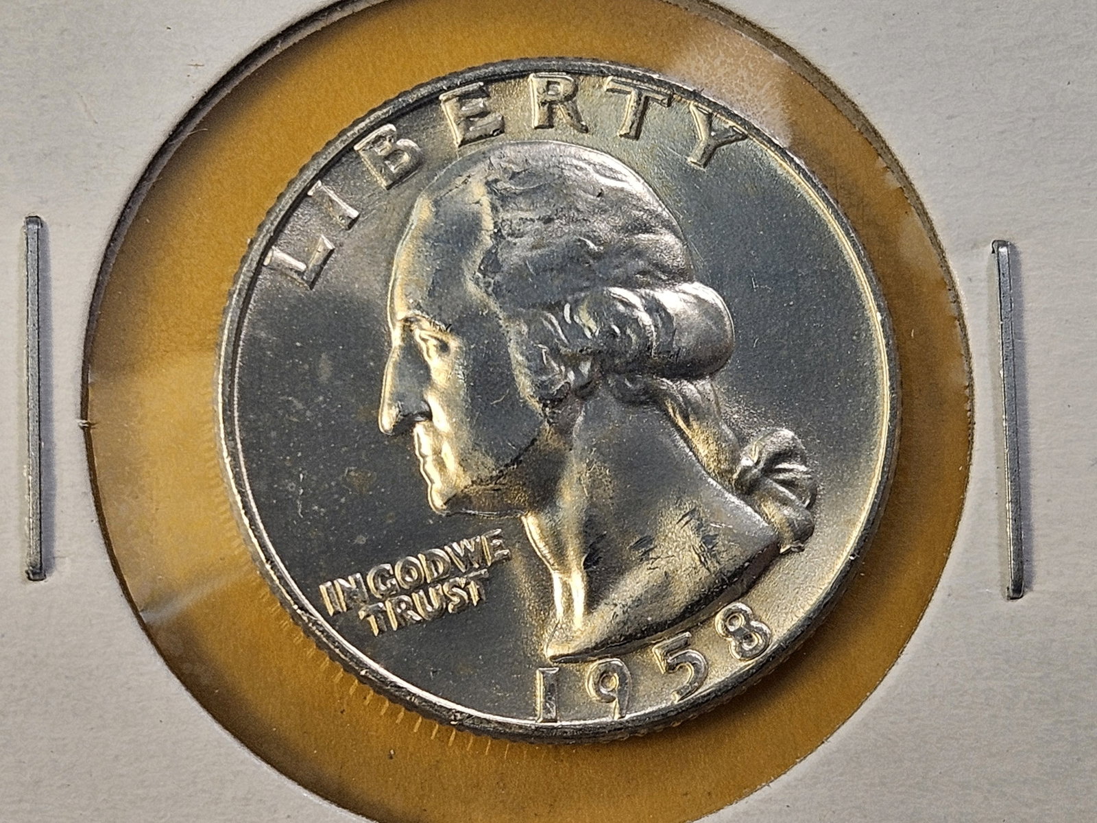 Five Brilliant Uncirculated Washington Silver Quarters - 3