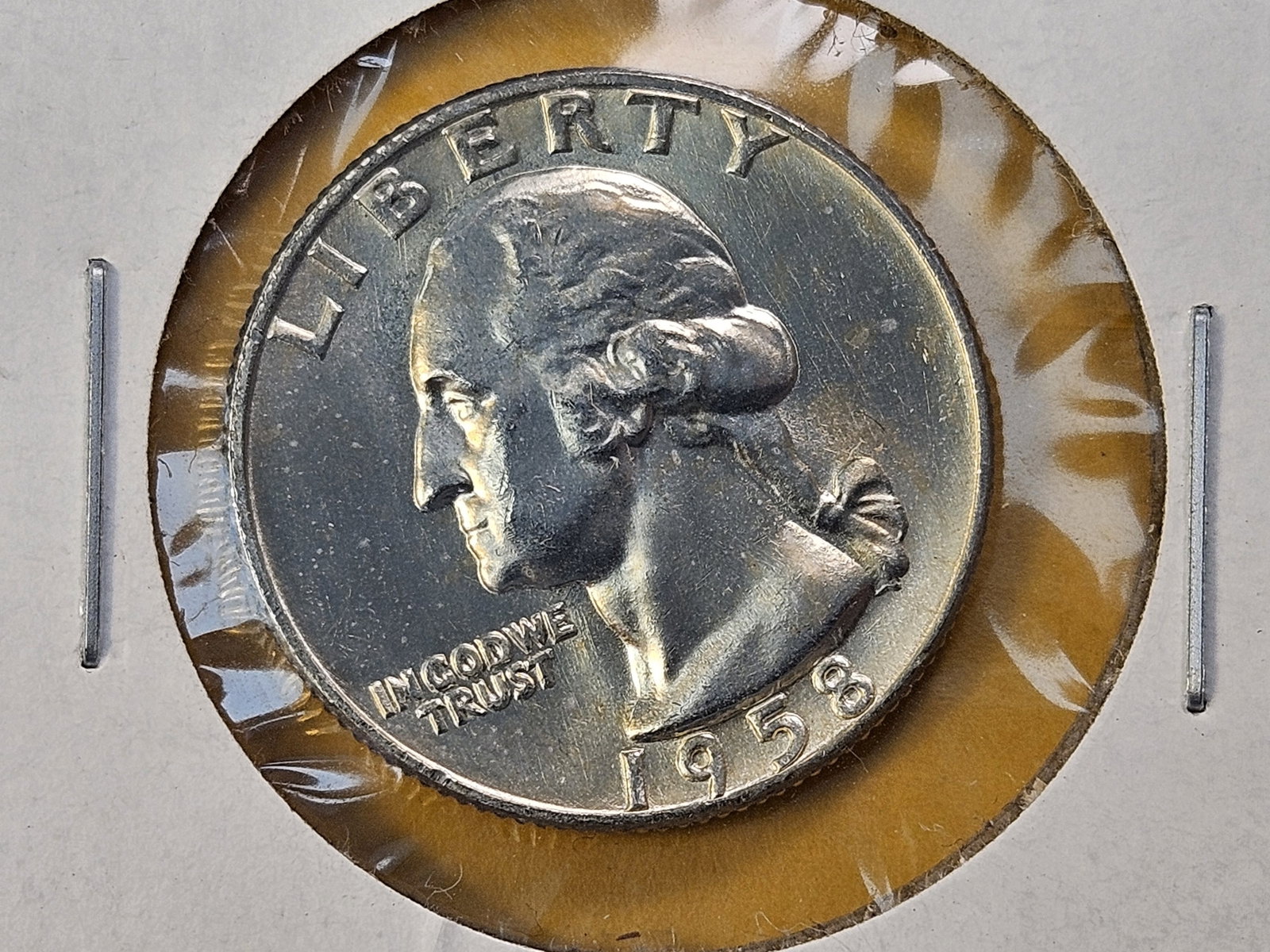 Five Brilliant Uncirculated Washington Silver Quarters - 4