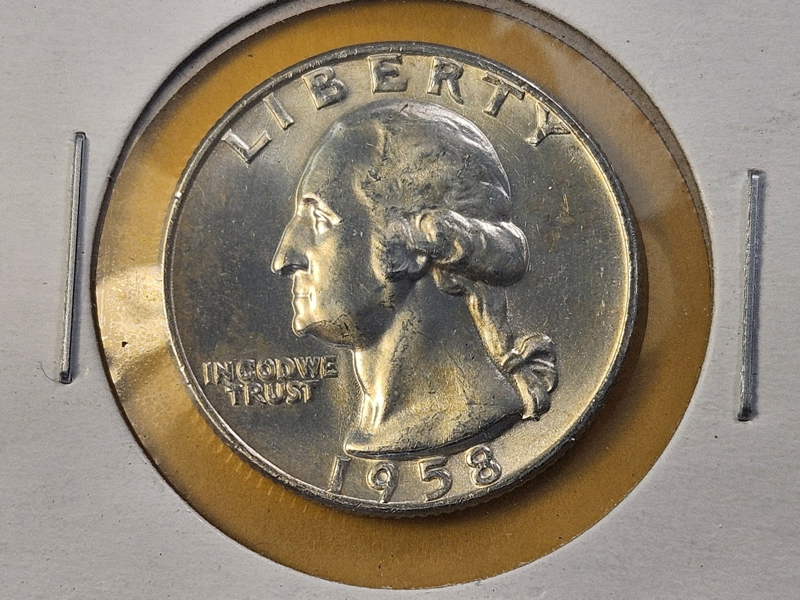Five Brilliant Uncirculated Washington Silver Quarters - 5