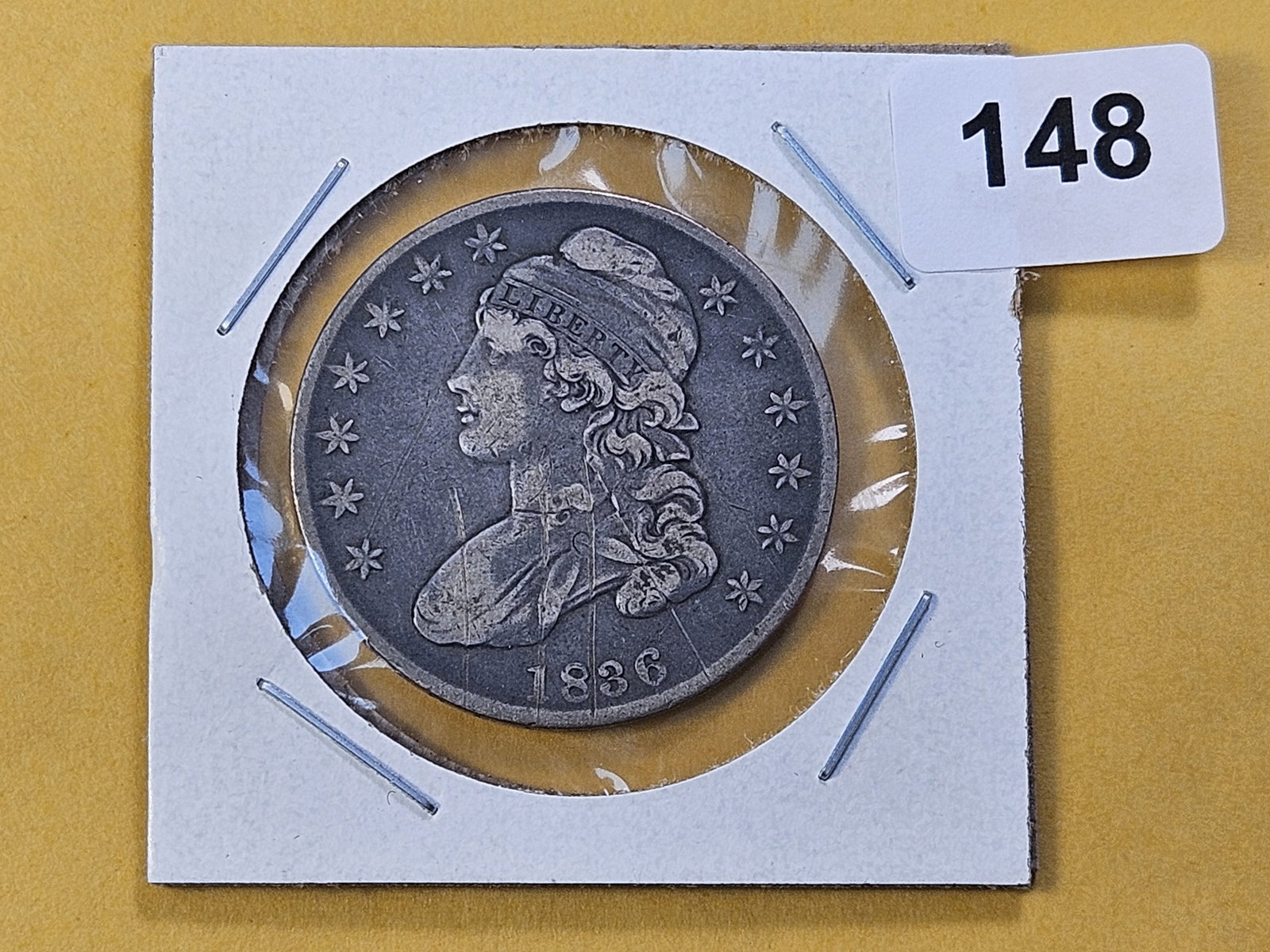 1836 Capped Bust Silver Half Dollar - 2