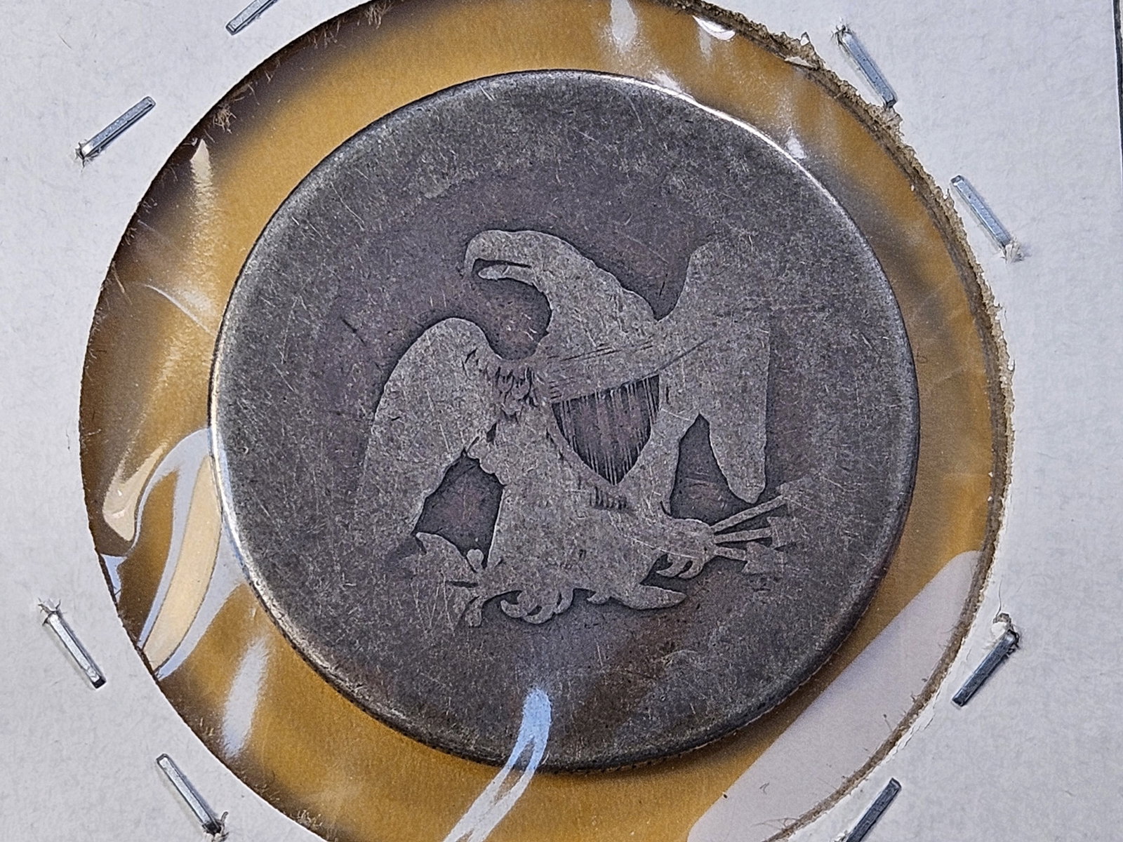 Two Circulated Seated Liberty Silver Half Dollars - 5