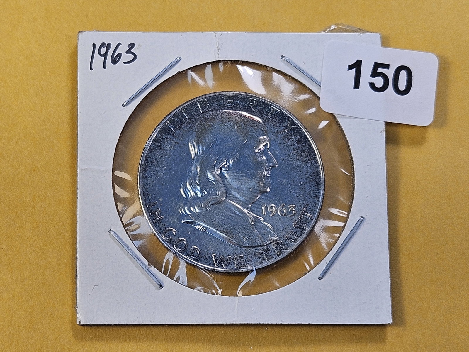 GEM Proof 1963 Franklin Silver Half Dollar - 2