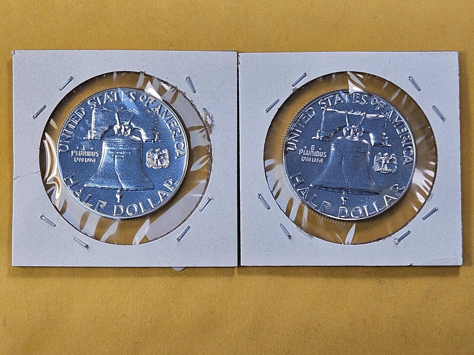 Two GEM Proof Franklin Silver Half Dollars - 4