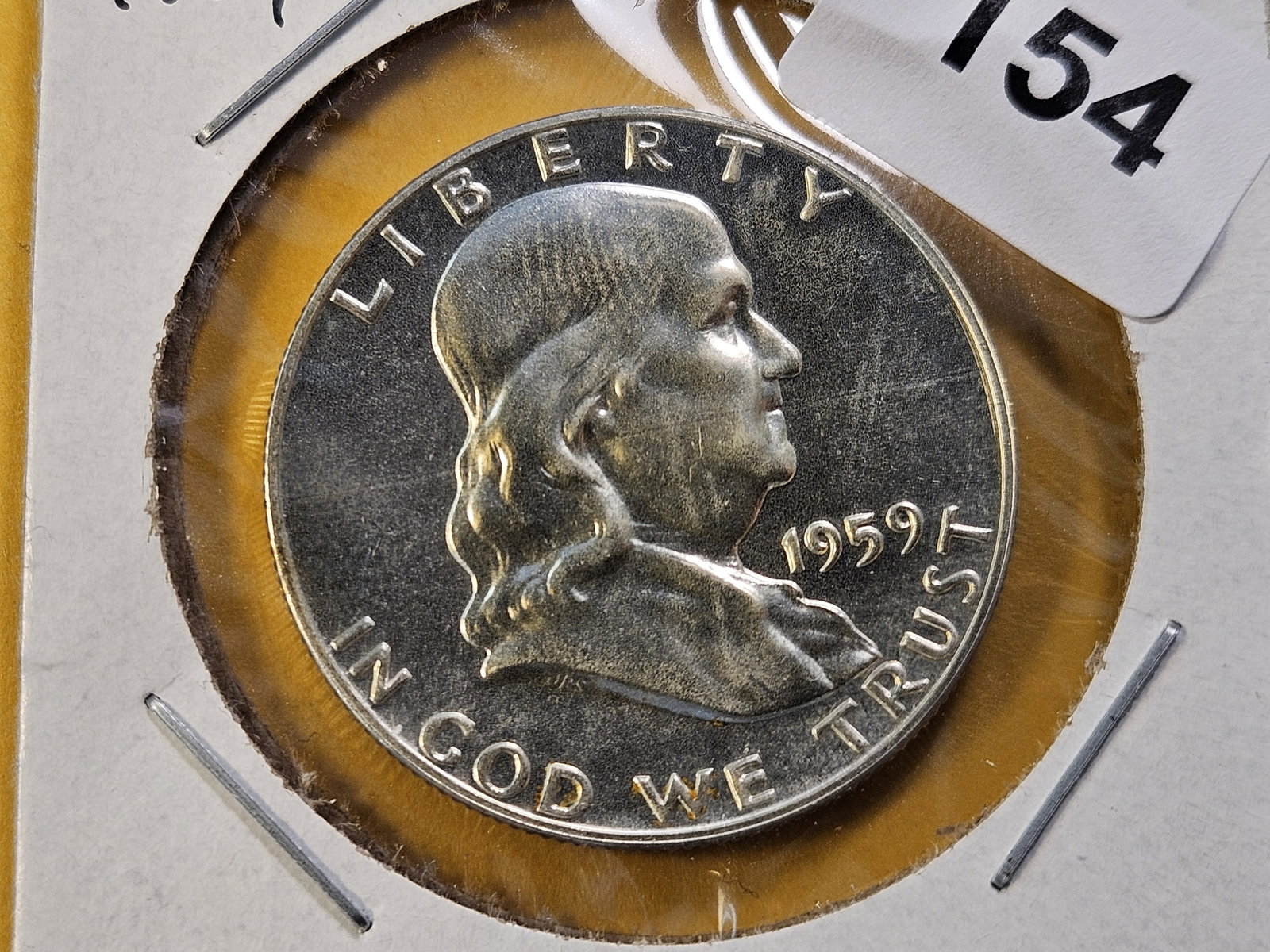 Two GEM Proof Franklin Silver Half Dollars - 2