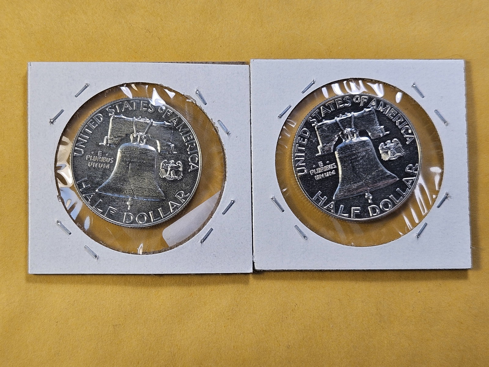 Two GEM Proof Franklin Silver Half Dollars - 4