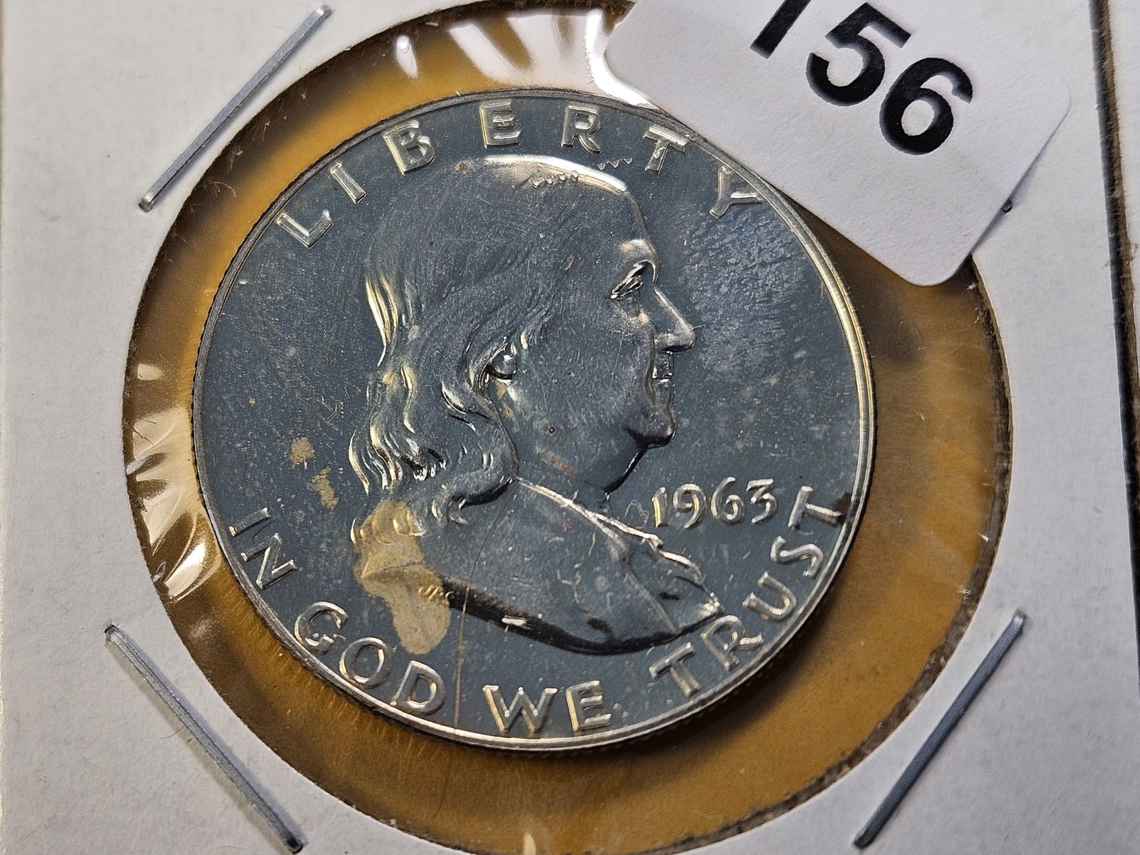 Two GEM Proof Franklin Silver Half Dollars - 2