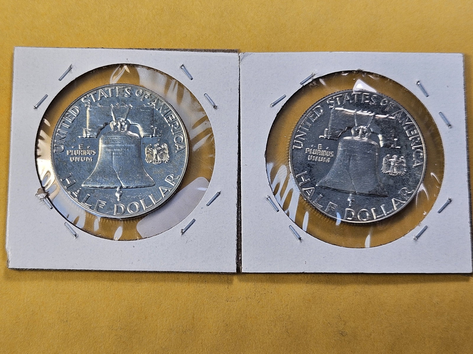 Two GEM Proof Franklin Silver Half Dollars - 4