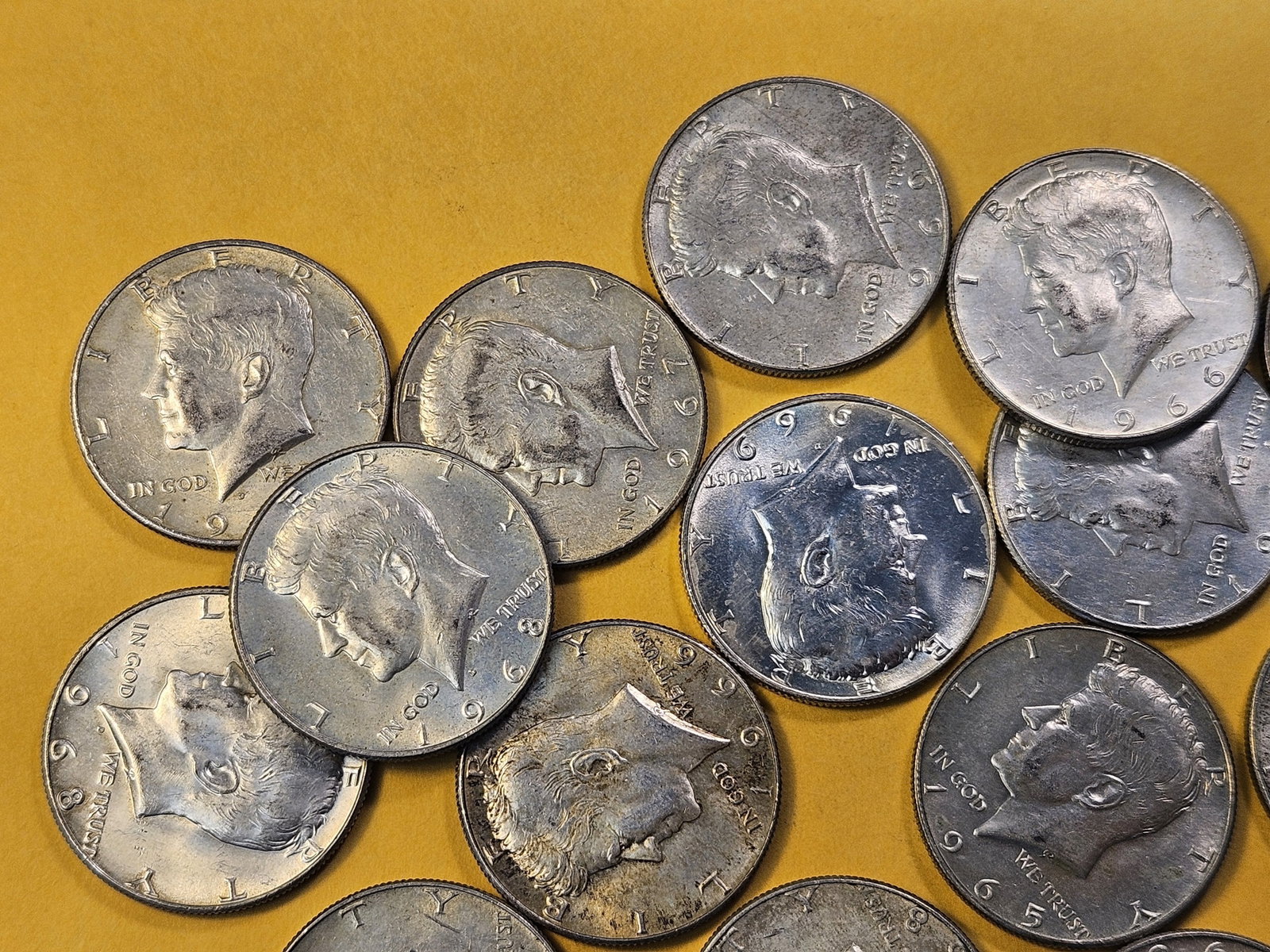 Twenty-two 40% Silver Kenndy Half Dollars - 2