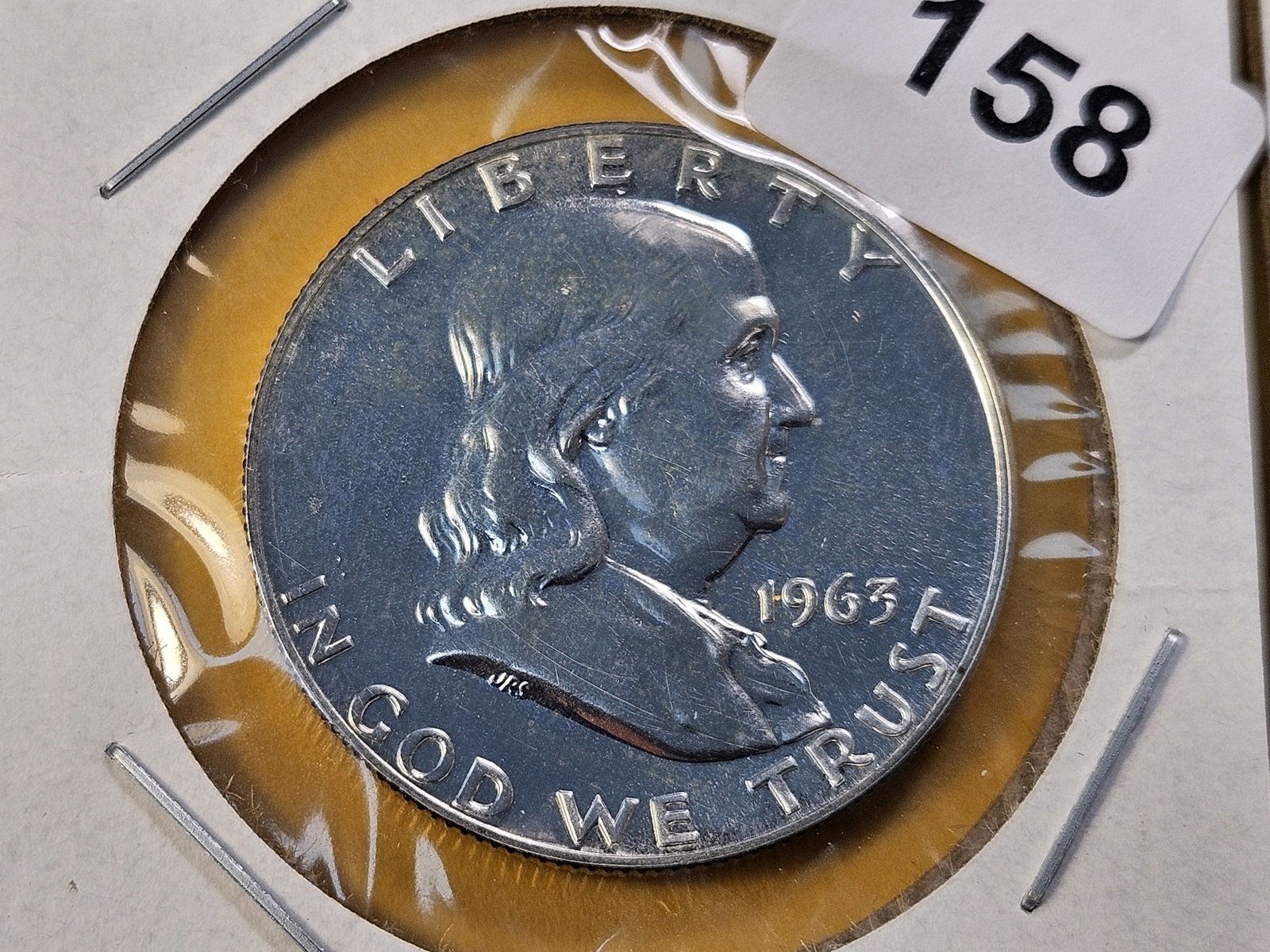Two GEM Proof Franklin Silver Half Dollars - 2