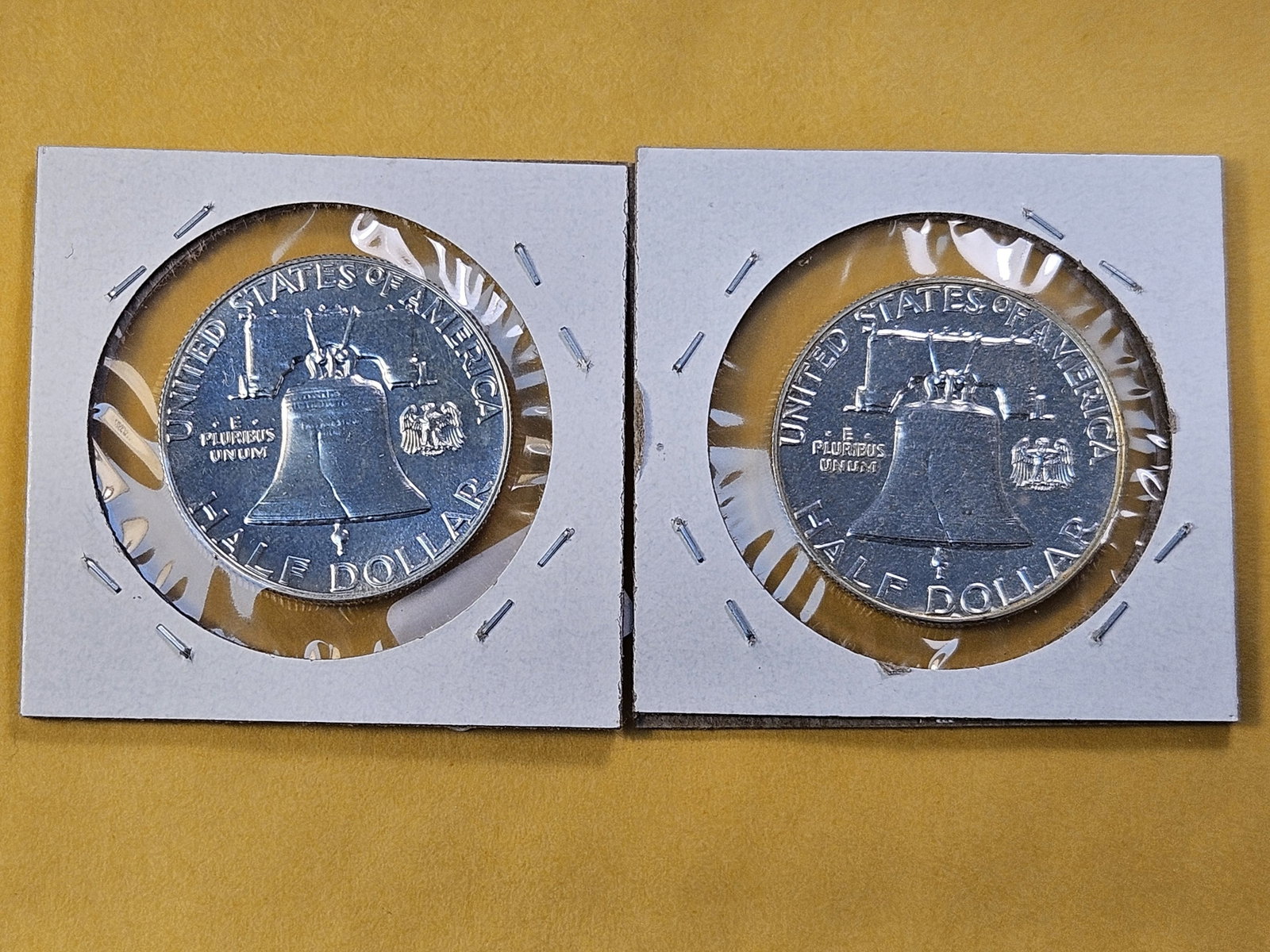 Two GEM Proof Franklin Silver Half Dollars - 4
