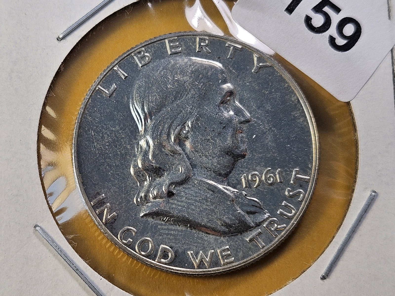 Two GEM Proof Franklin Silver Half Dollars - 2